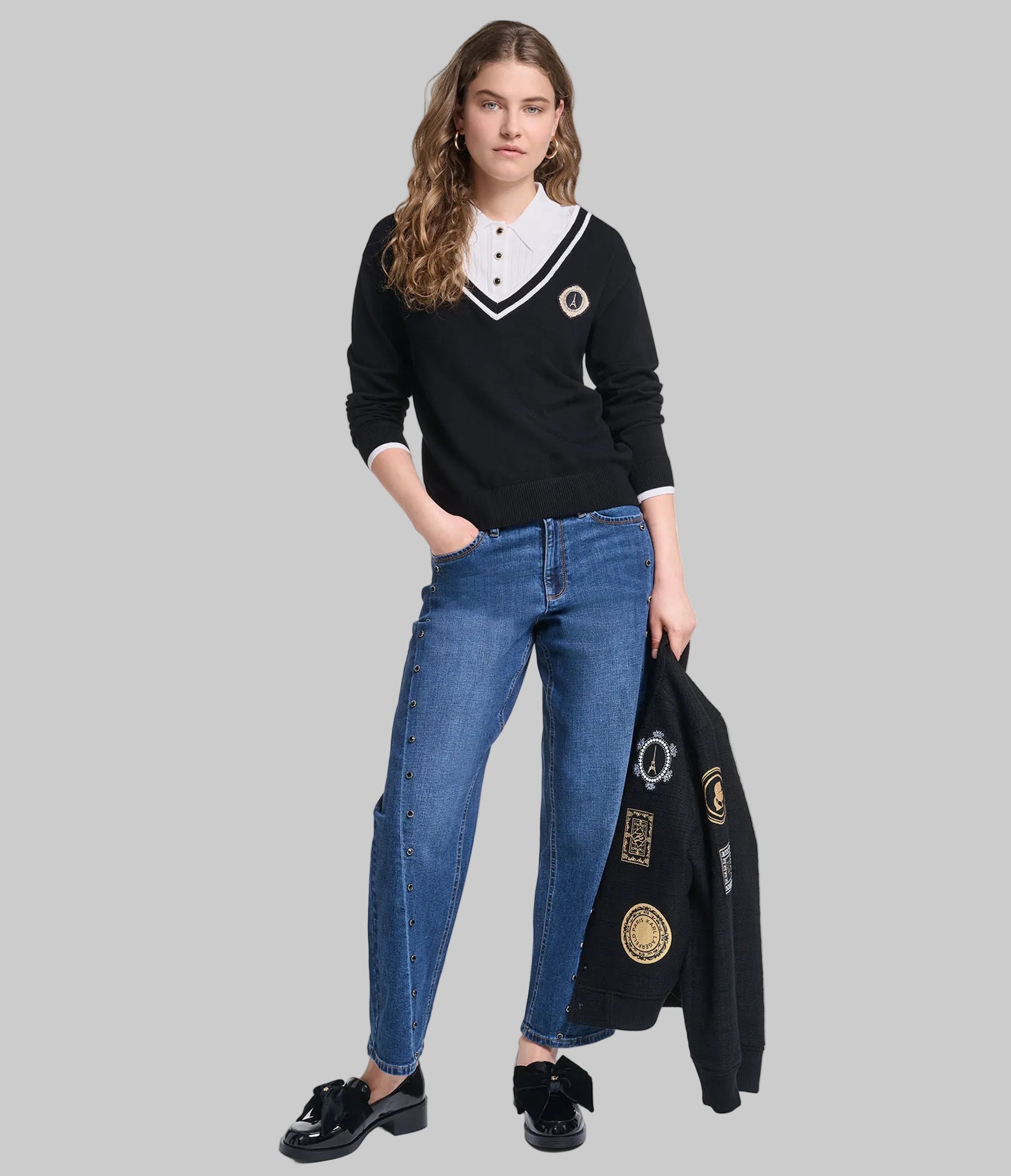 TWOFER VARSITY SWEATER View 1 | New Arrivals TWOFER VARSITY SWEATER View 1 | New Arrivals
