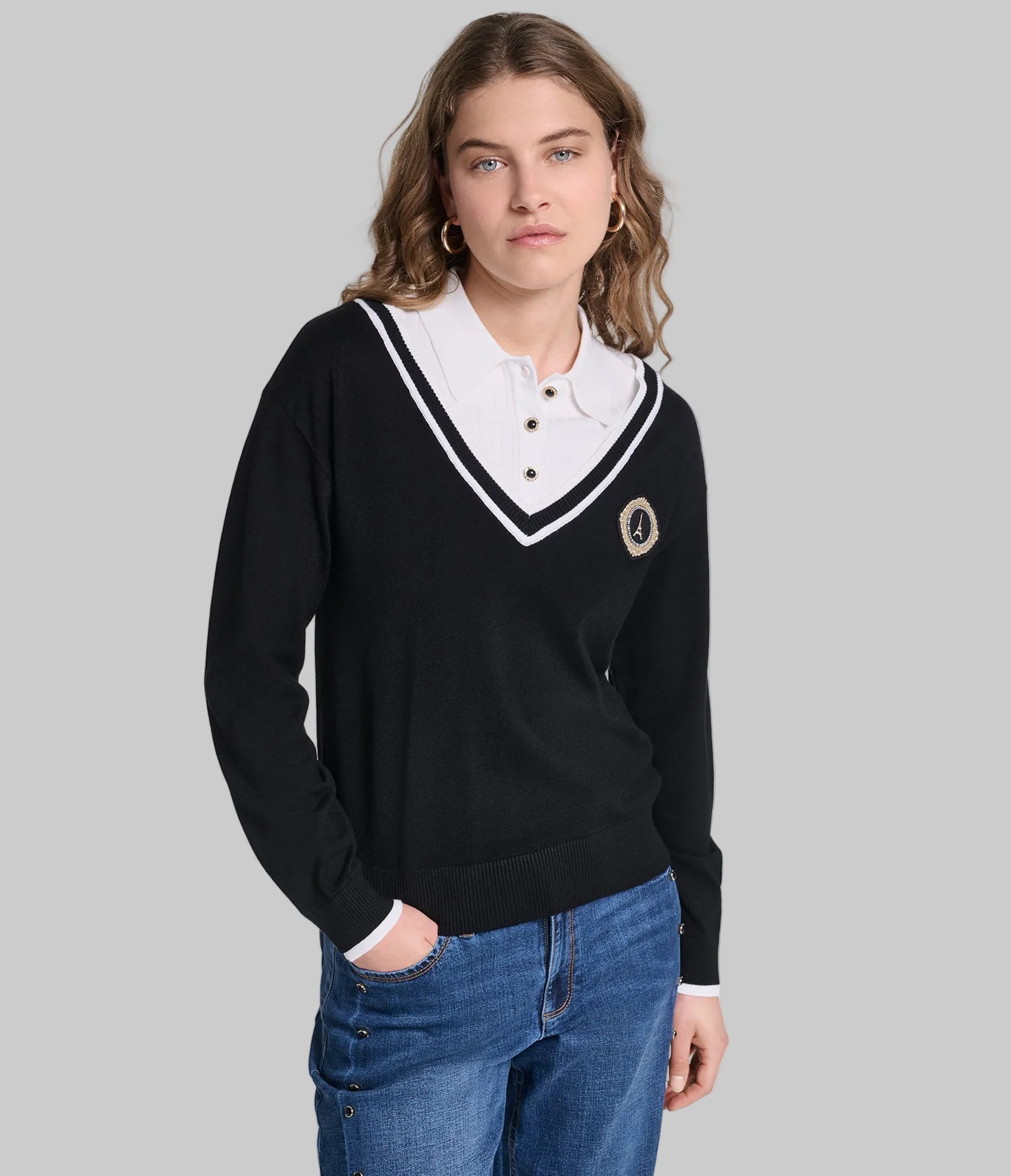 TWOFER VARSITY SWEATER View 2 | New Arrivals TWOFER VARSITY SWEATER View 2 | New Arrivals