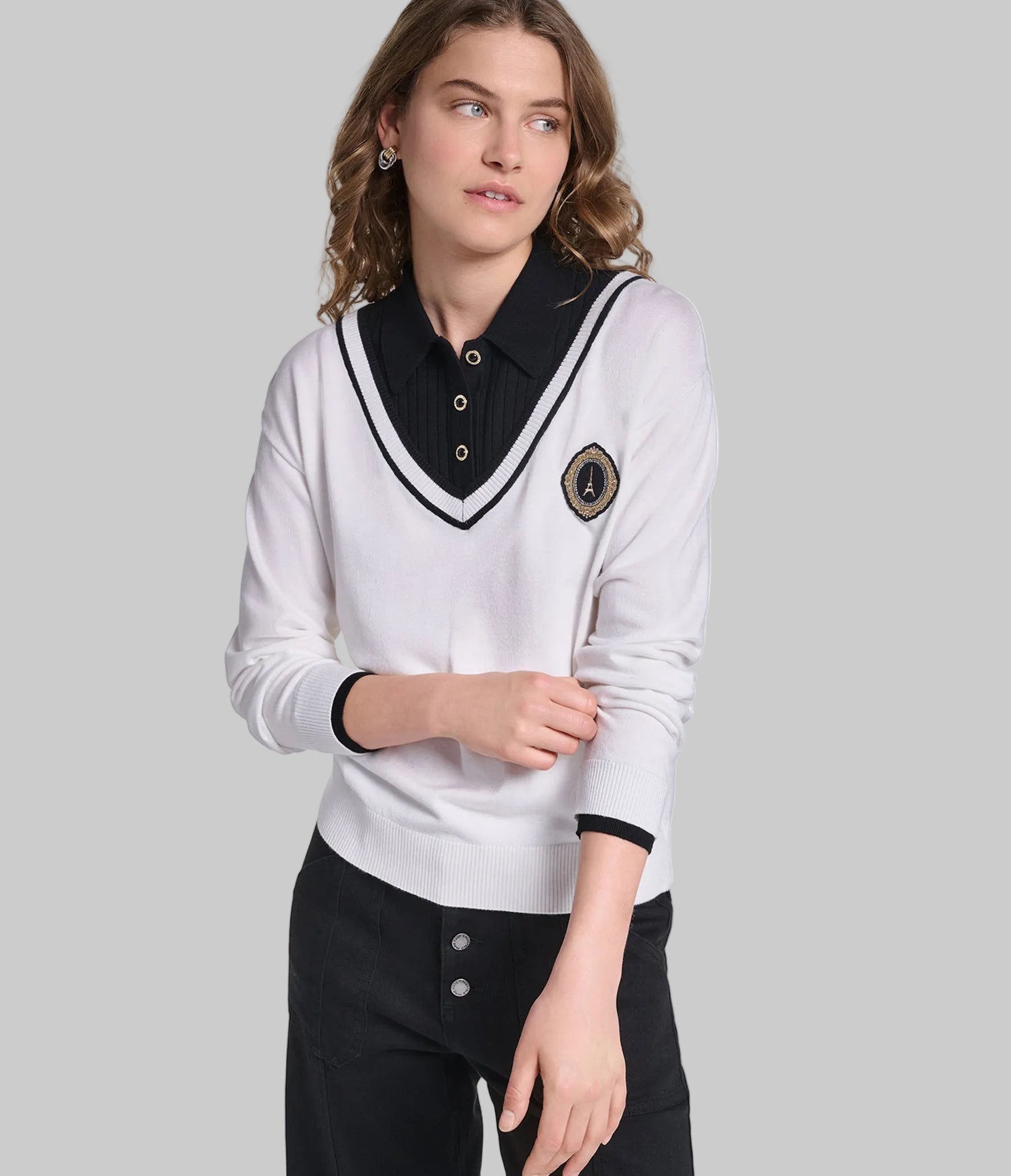 TWOFER VARSITY SWEATER View 1 | New Arrivals TWOFER VARSITY SWEATER View 1 | New Arrivals