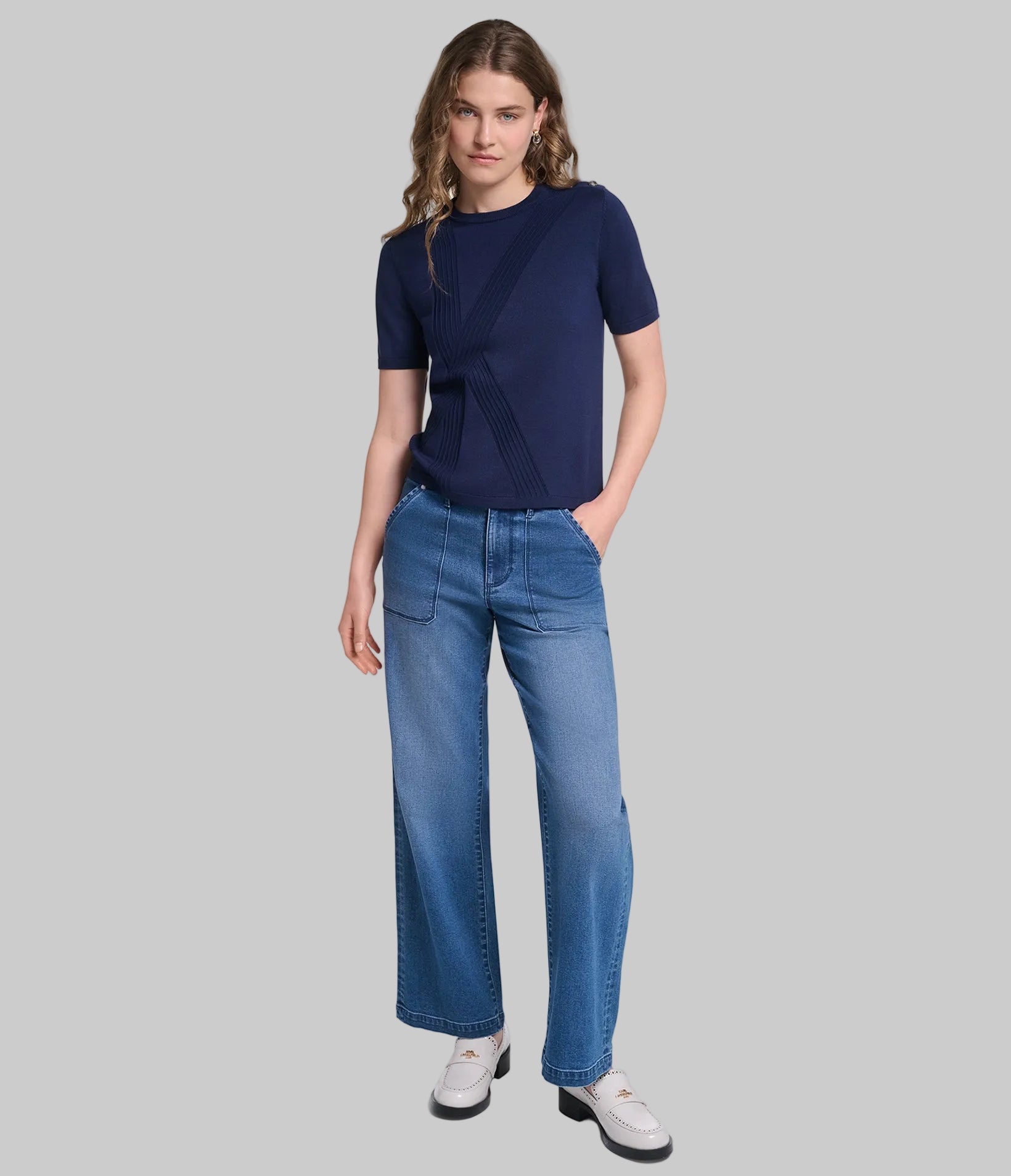SHORT SLEEVE K SWEATERS WITH BUTTONS VIEW 4 SHORT SLEEVE K SWEATERS WITH BUTTONS VIEW 4