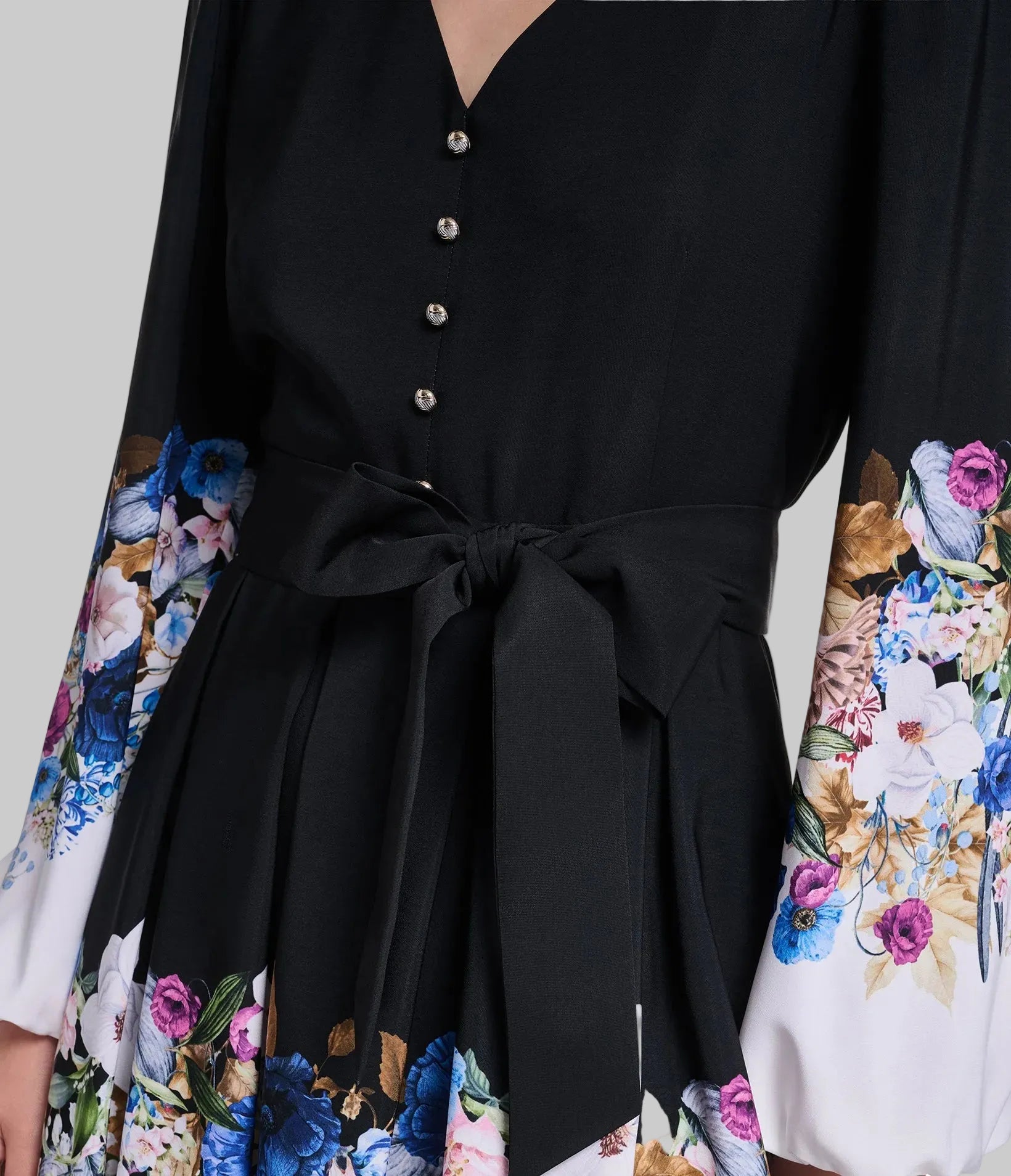 FLARE FLORAL PRINT DRESS VIEW 6 FLARE FLORAL PRINT DRESS VIEW 6