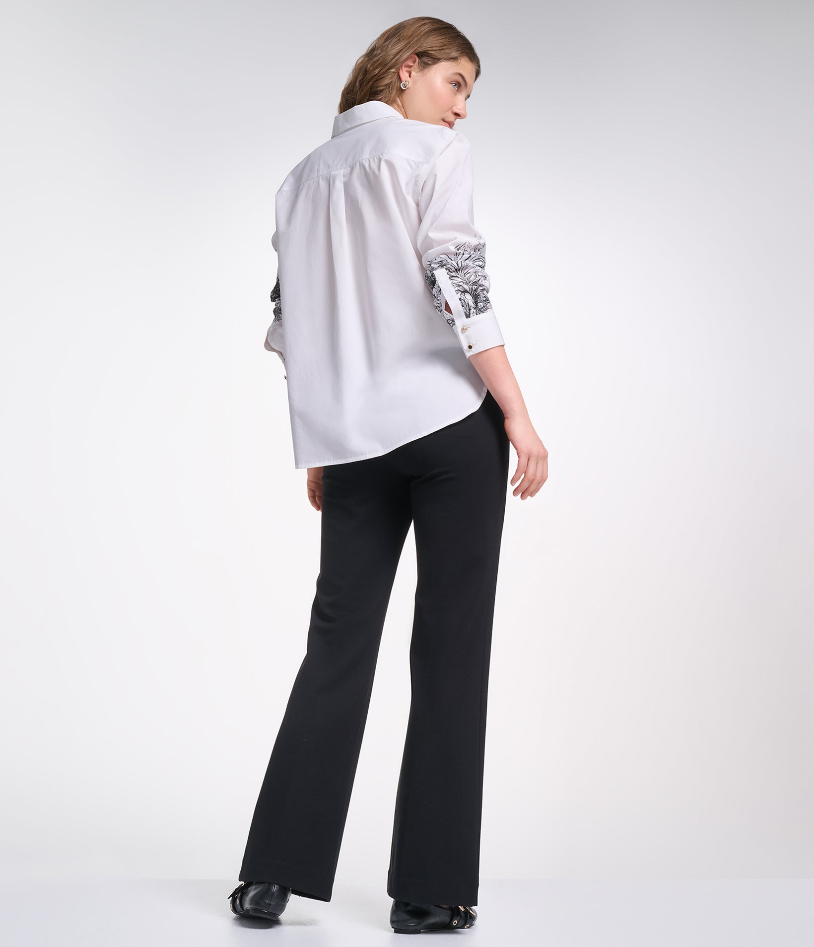 LONG SLEEVE PARIS PRINT POPLIN SHIRT VIEW 6 LONG SLEEVE PARIS PRINT POPLIN SHIRT VIEW 6