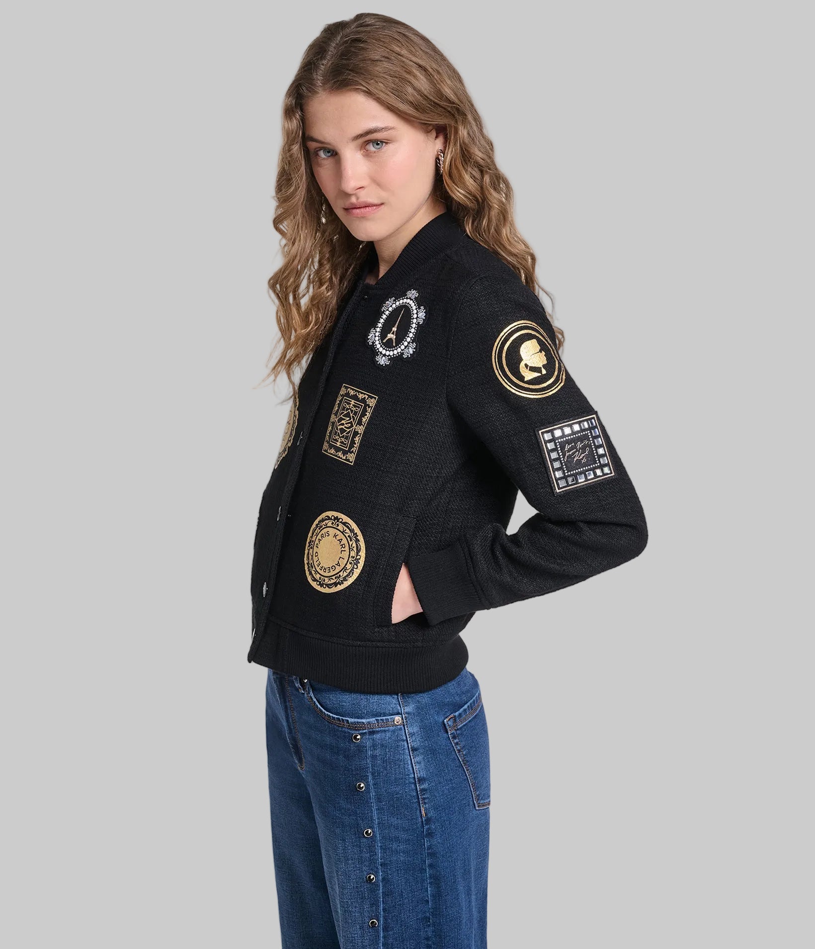 PATCH BOMBER JACKET VIEW 3 PATCH BOMBER JACKET VIEW 3