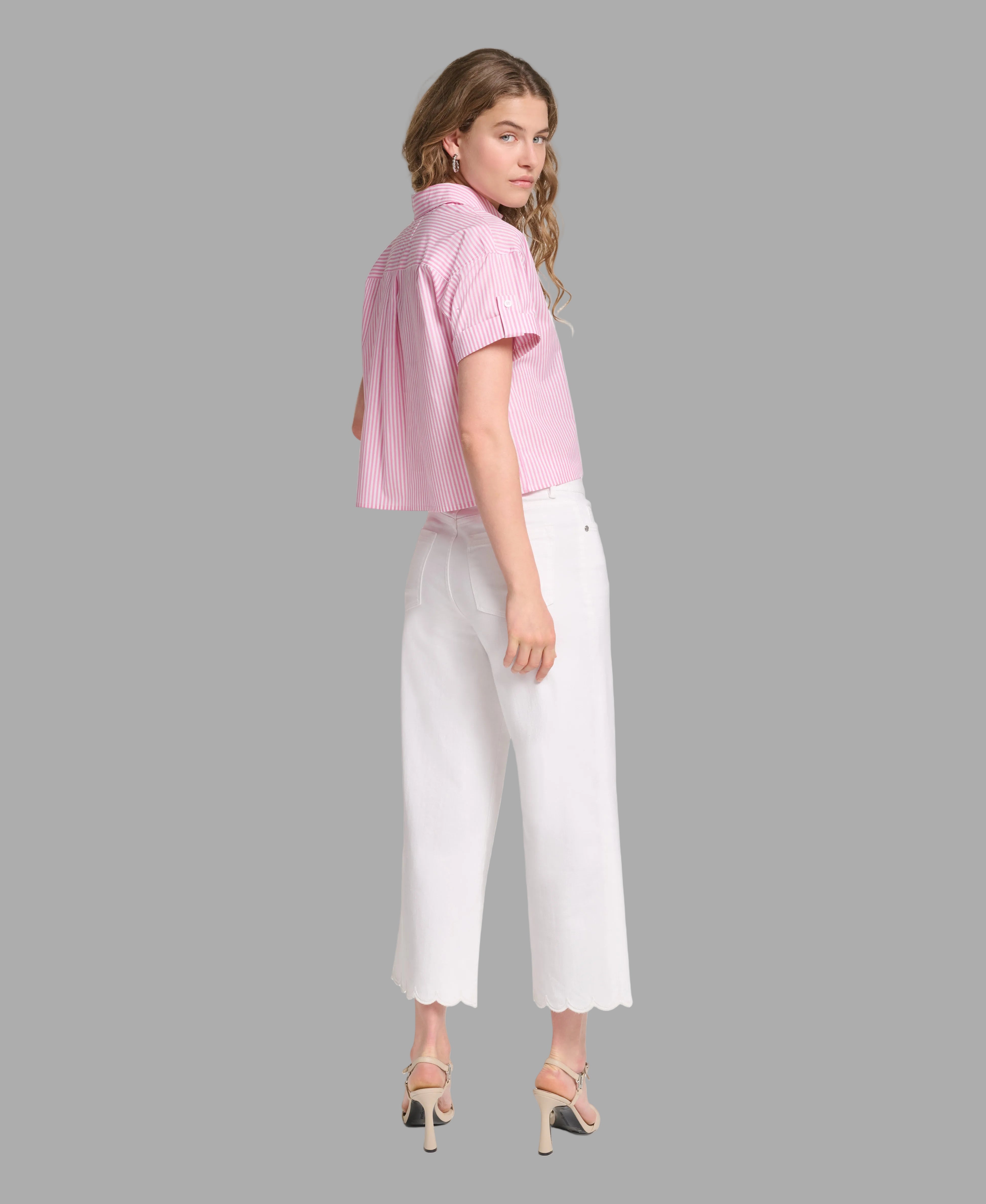 EMBROIDERED FLORAL POPLIN SHIRT VIEW 5 EMBROIDERED FLORAL POPLIN SHIRT VIEW 5