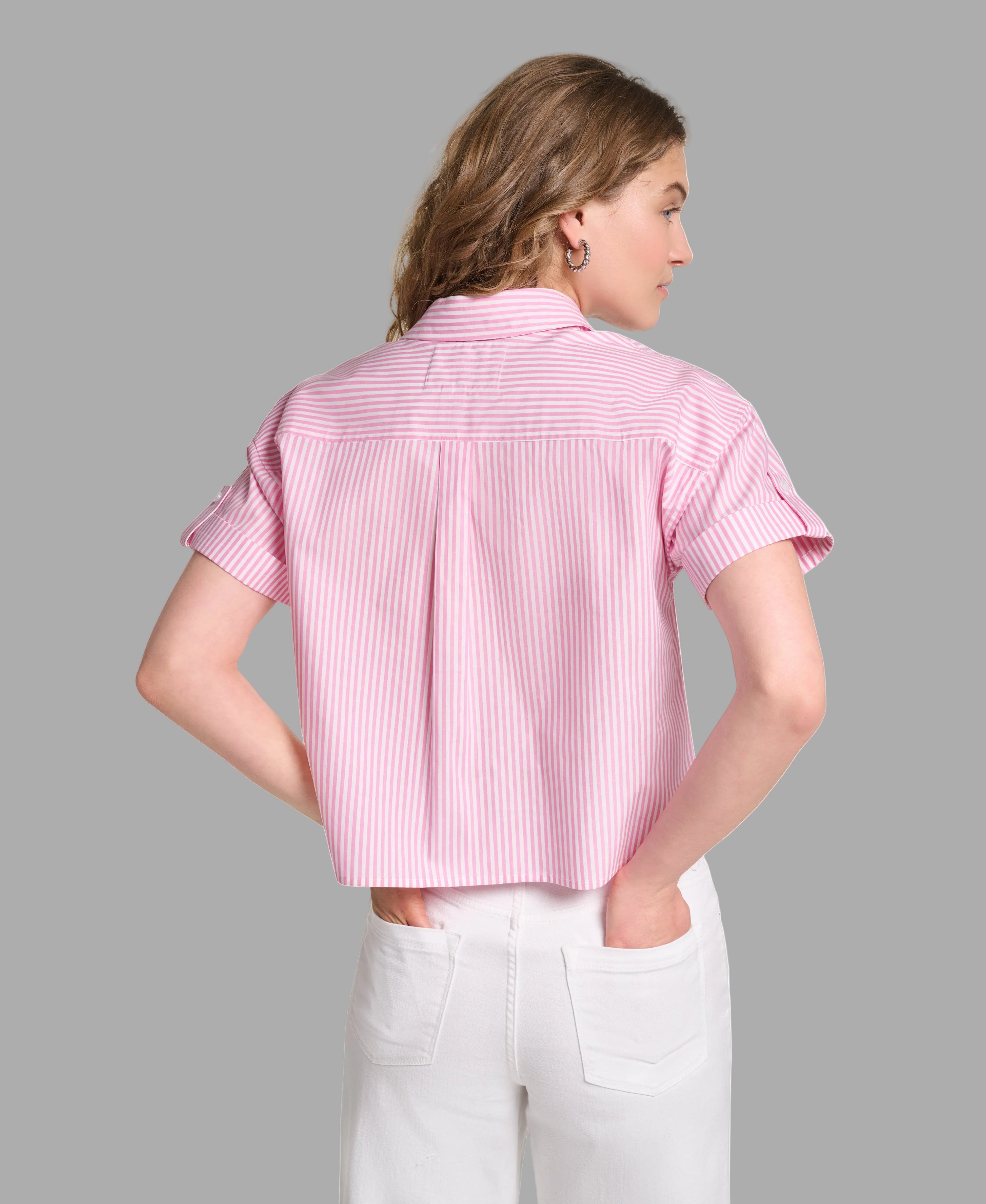 EMBROIDERED FLORAL POPLIN SHIRT VIEW 2 EMBROIDERED FLORAL POPLIN SHIRT VIEW 2