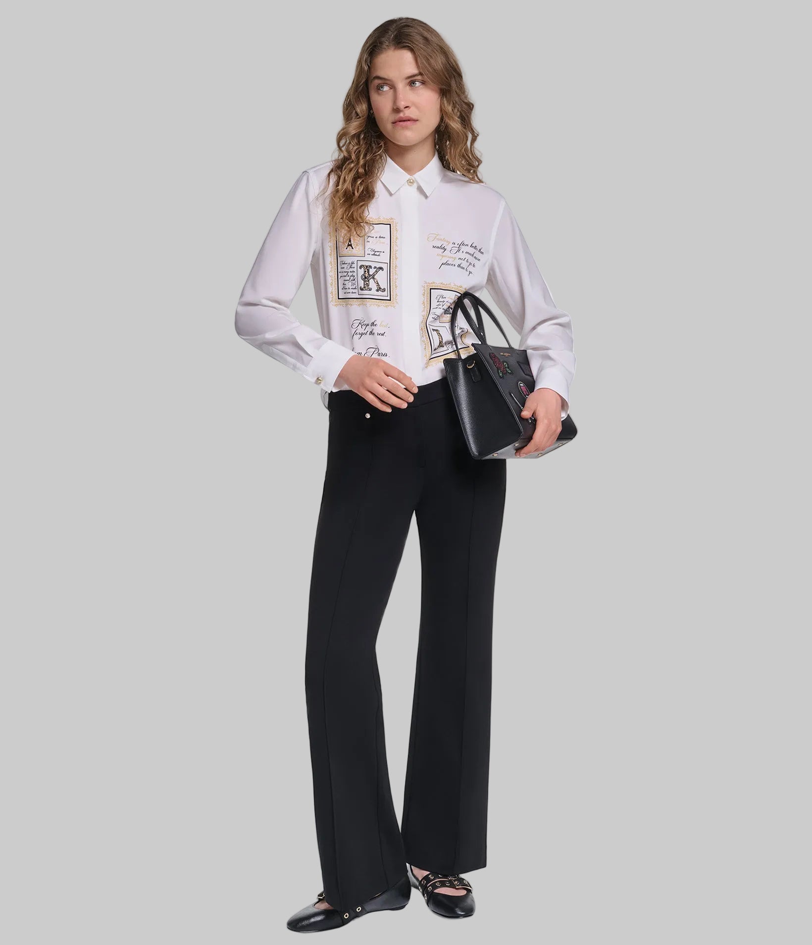 LONG SLEEVE ROCOCO KL FRAME SOFT BLOUSE VIEW 4 LONG SLEEVE ROCOCO KL FRAME SOFT BLOUSE VIEW 4