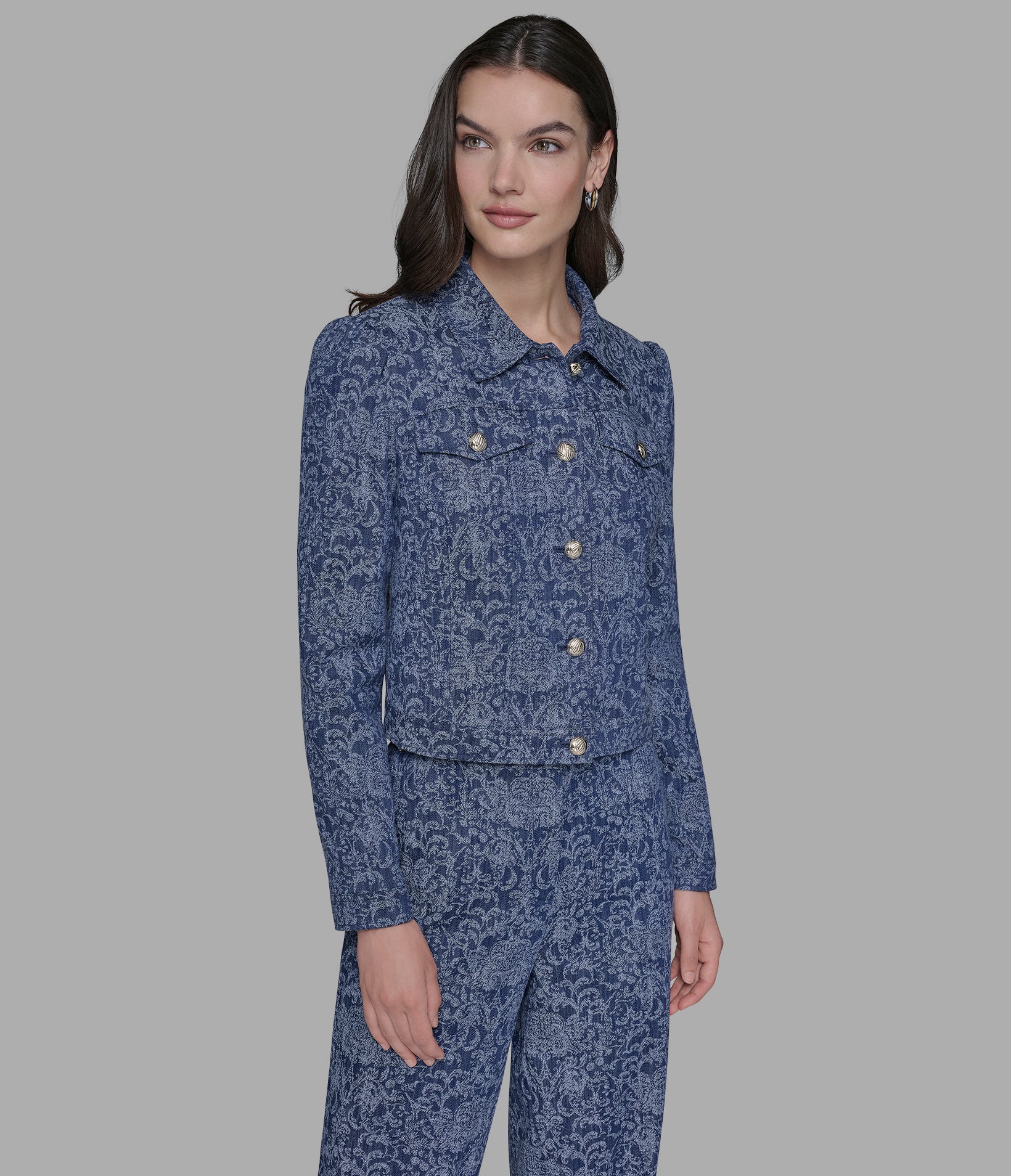 BROCADE CO-ORD DENIM JACKET VIEW 6 | Women's Clothing BROCADE CO-ORD DENIM JACKET VIEW 6 | Women's Clothing
