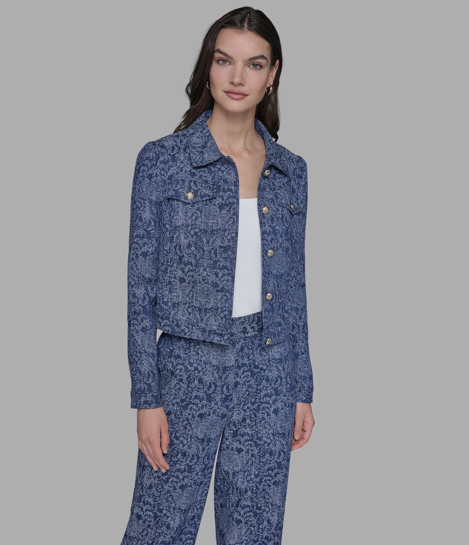 BROCADE CO-ORD DENIM JACKET VIEW 4 | Women's Clothing BROCADE CO-ORD DENIM JACKET VIEW 4 | Women's Clothing