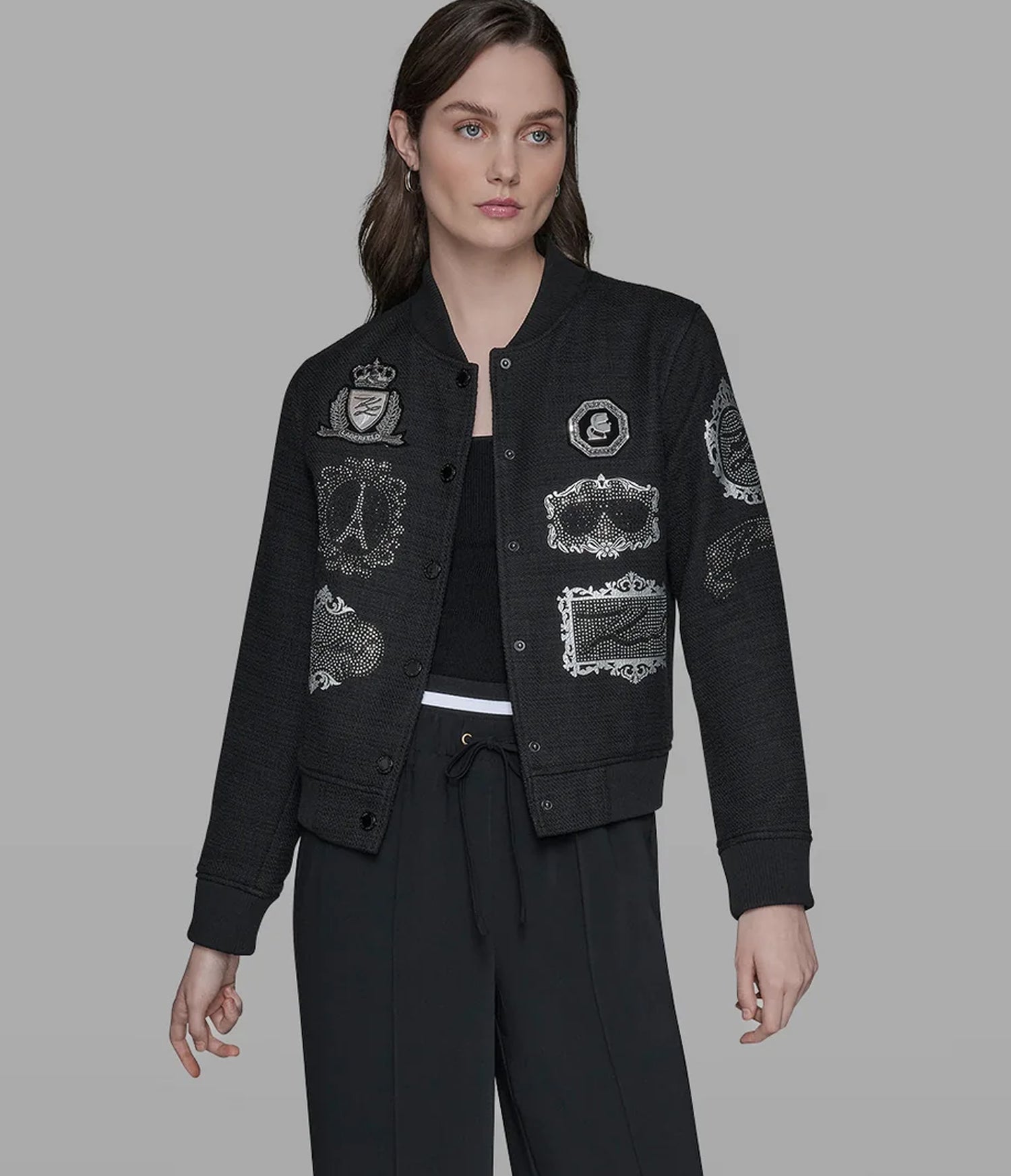 BOMBER JACKET WITH PATCHES View 1 | Products BOMBER JACKET WITH PATCHES View 1 | Products