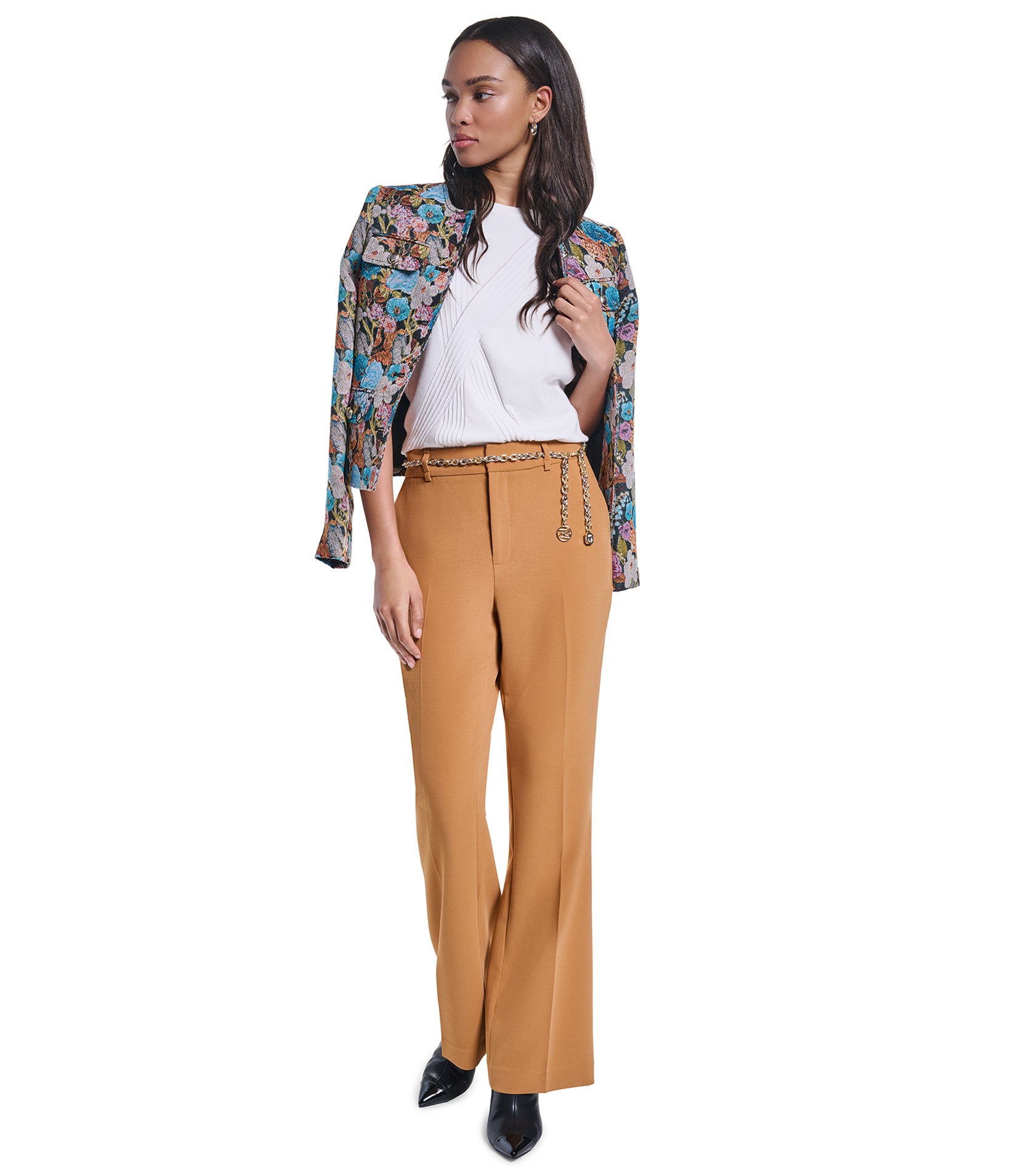 CHAIN BELTED WIDE PANT VIEW 6 CHAIN BELTED WIDE PANT VIEW 6