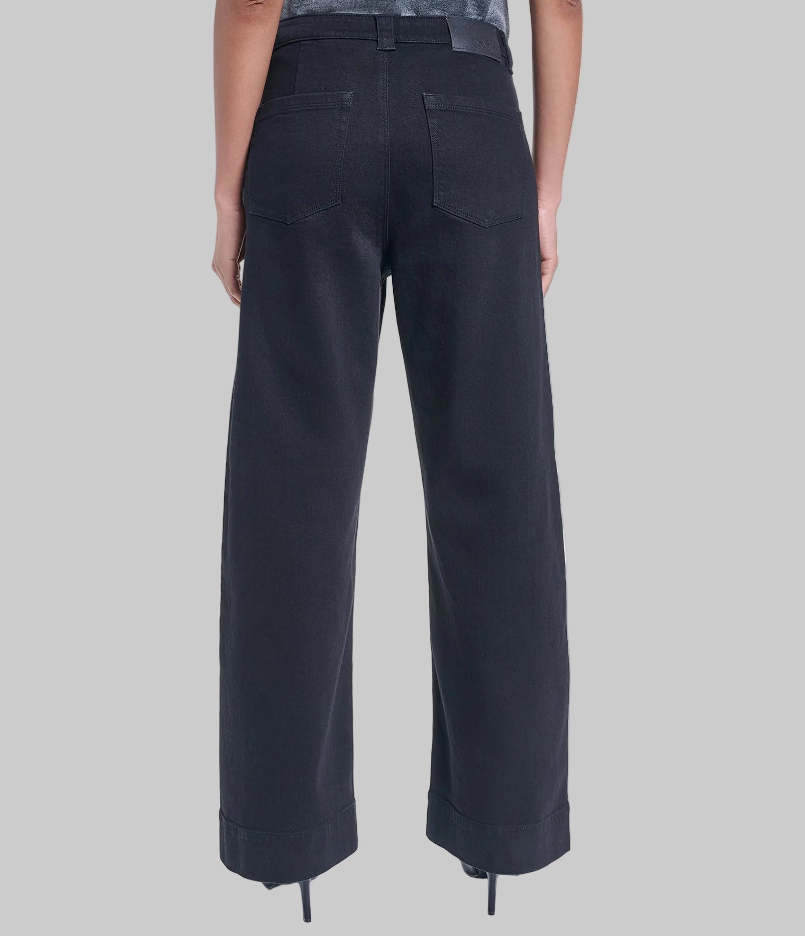 WIDE LEG BUTTON DENIM PANT VIEW 2 | Women's Clothing WIDE LEG BUTTON DENIM PANT VIEW 2 | Women's Clothing