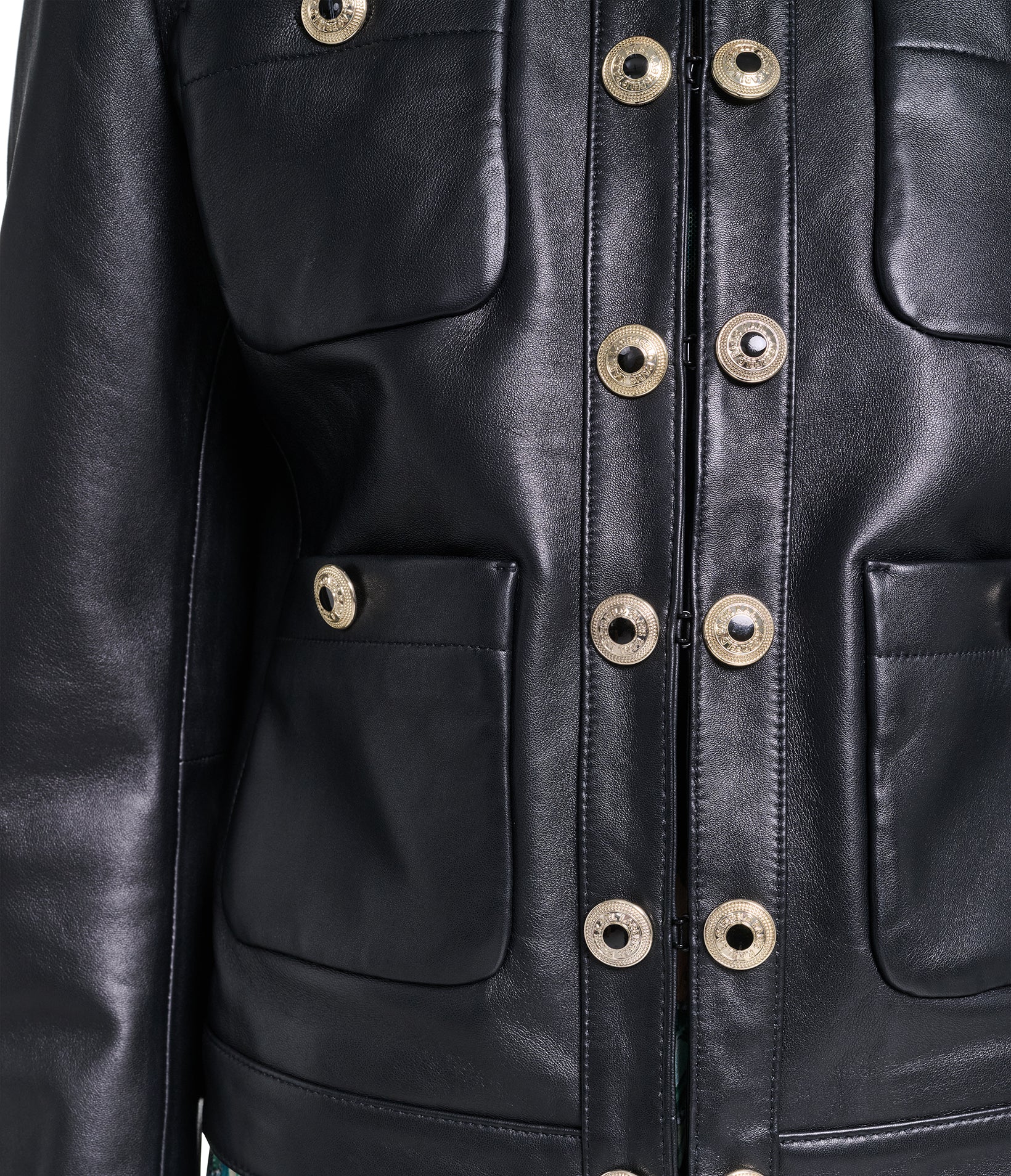 COLLARLESS LEATHER JACKET VIEW 5 | New Arrivals COLLARLESS LEATHER JACKET VIEW 5 | New Arrivals