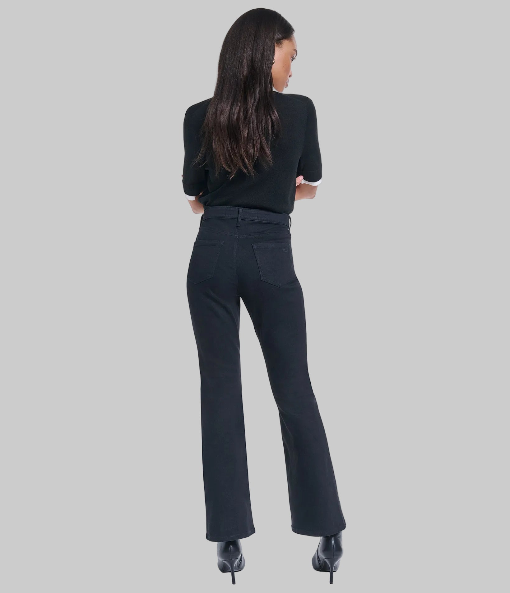 EMBROIDERED KEYS FLARE DENIM PANT VIEW 6 | Women's Clothing EMBROIDERED KEYS FLARE DENIM PANT VIEW 6 | Women's Clothing
