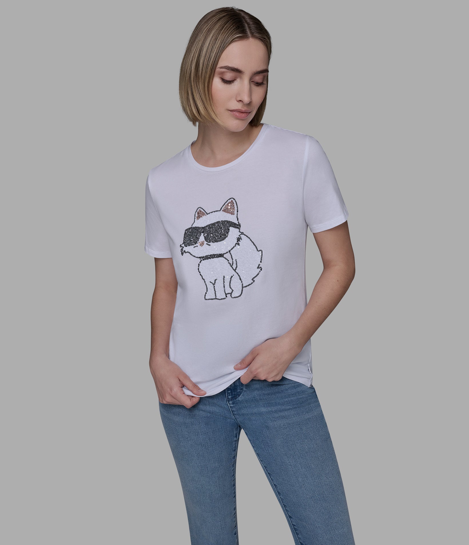 CHOUPETTE SEQUIN LOGO TEE VIEW 4 | Women's Clothing CHOUPETTE SEQUIN LOGO TEE VIEW 4 | Women's Clothing