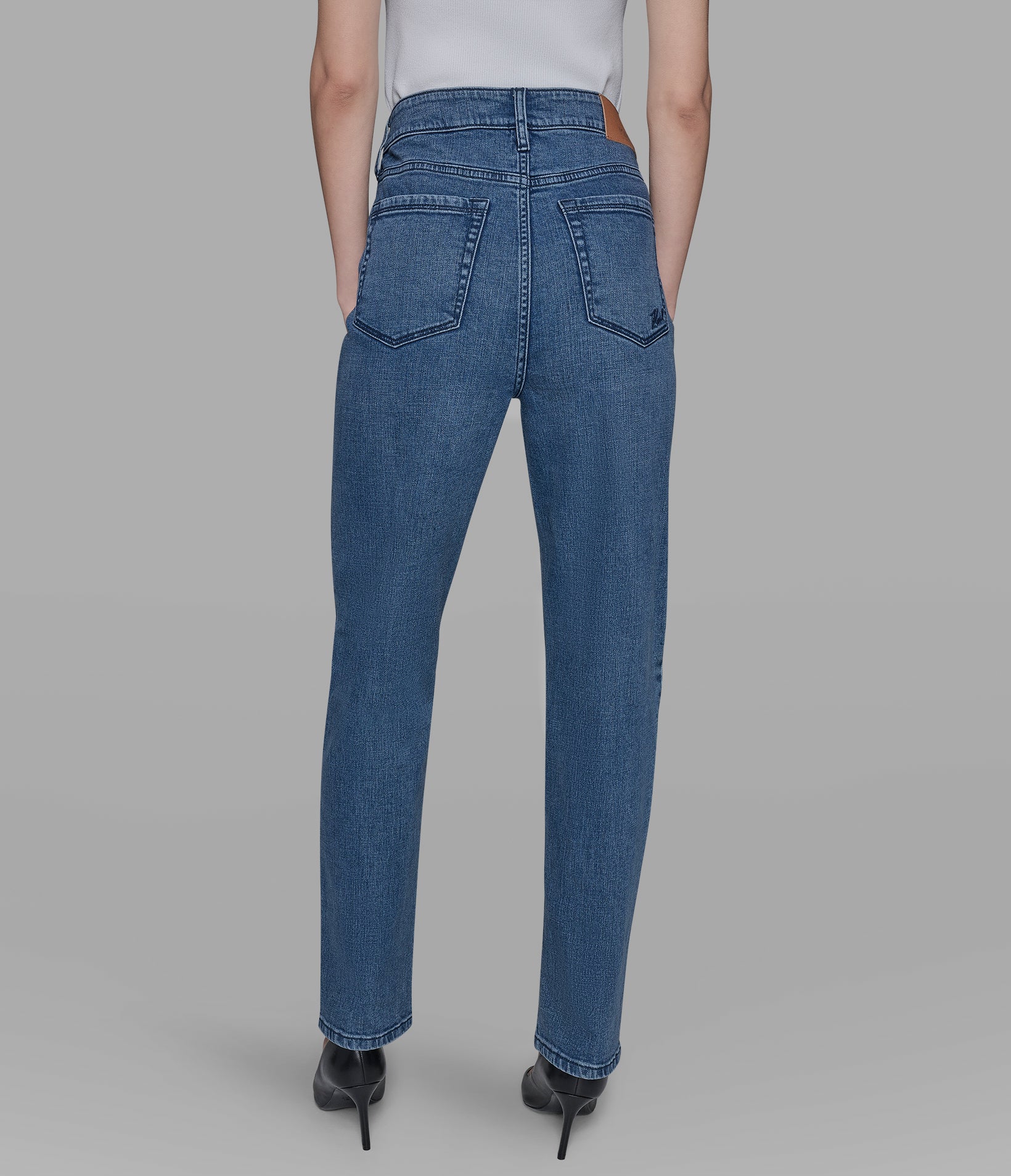 STRAIGHT LEG JEAN WITH PATCHES View 2 | Products STRAIGHT LEG JEAN WITH PATCHES View 2 | Products