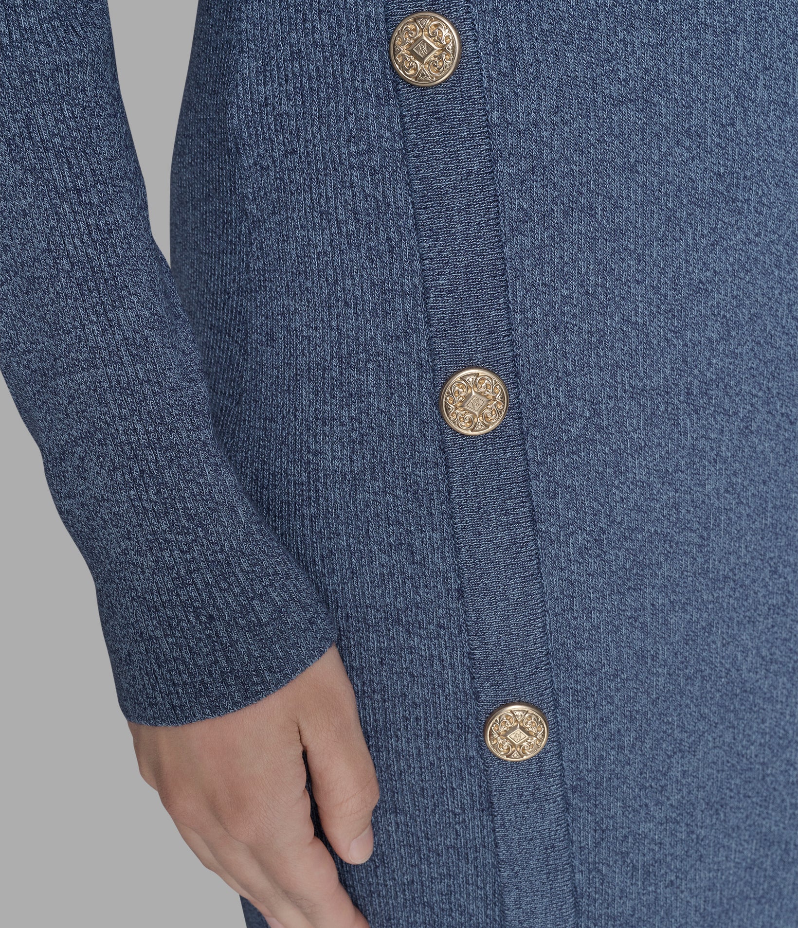 HEATHERED MIDI SWEATER DRESS VIEW 6 HEATHERED MIDI SWEATER DRESS VIEW 6