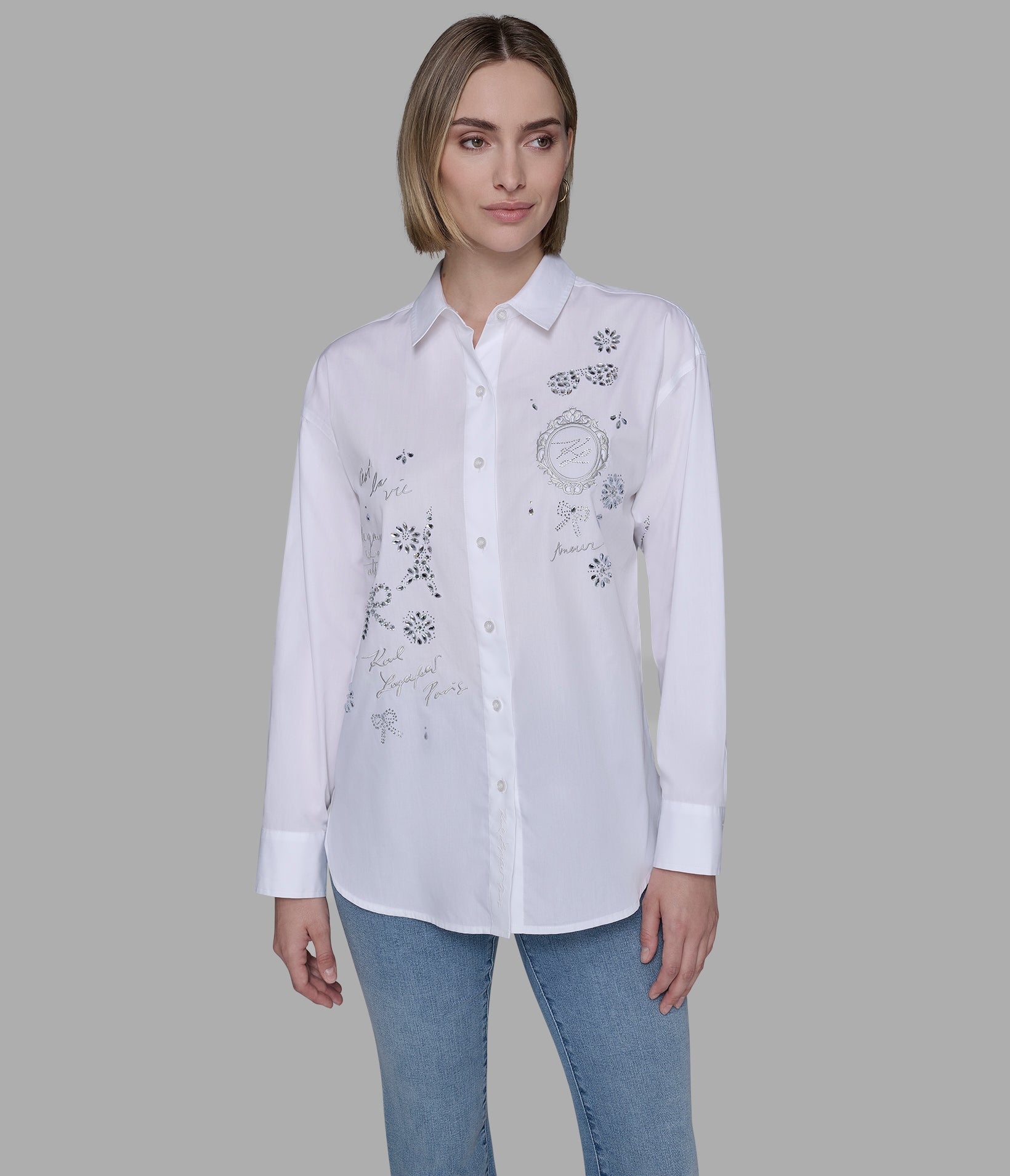 PARIS WHIMSY POPLIN SHIRT VIEW 4 | Women's Clothing PARIS WHIMSY POPLIN SHIRT VIEW 4 | Women's Clothing