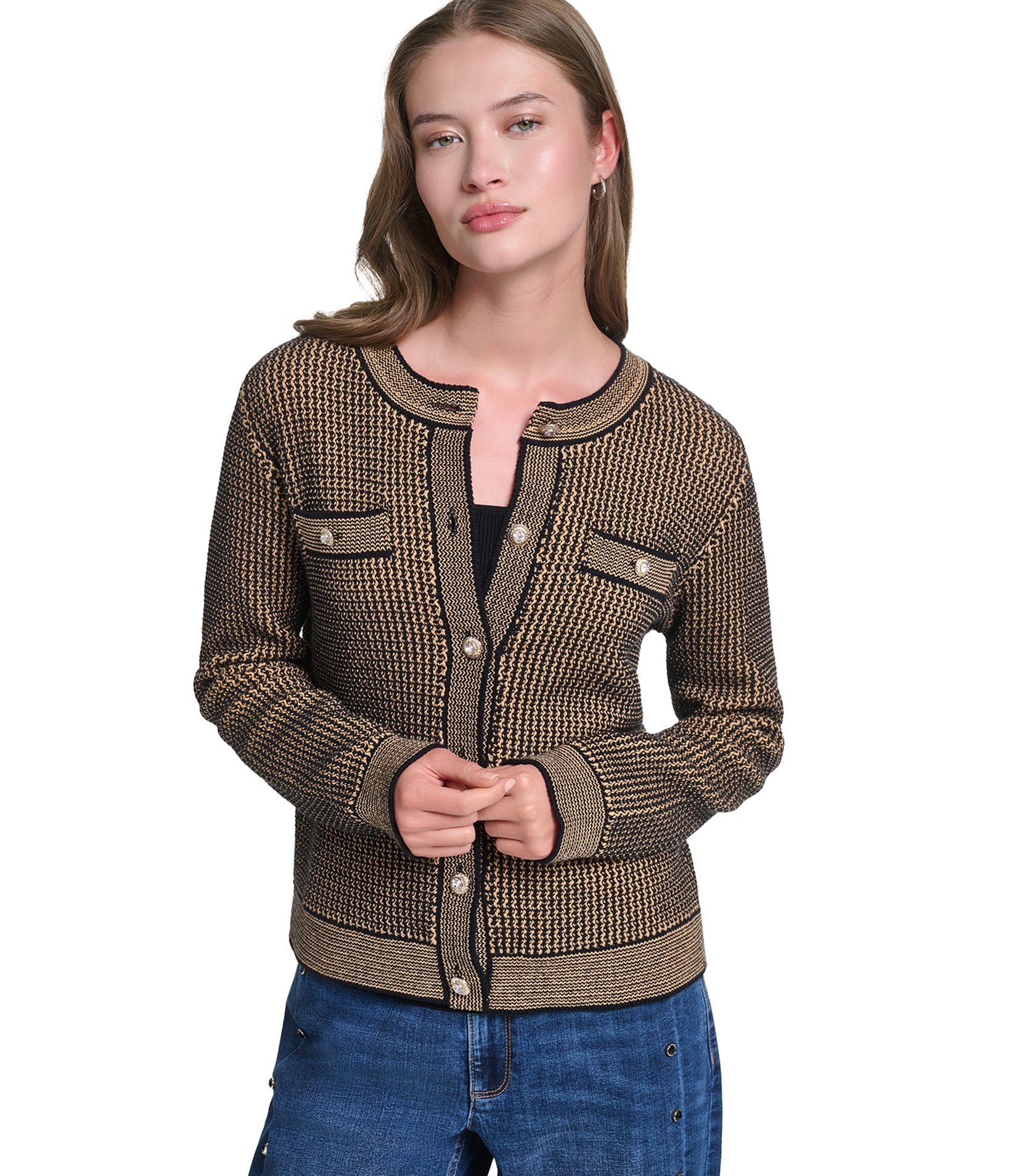 LADY CARDIGAN WITH POCKETS View 1 | Products LADY CARDIGAN WITH POCKETS View 1 | Products