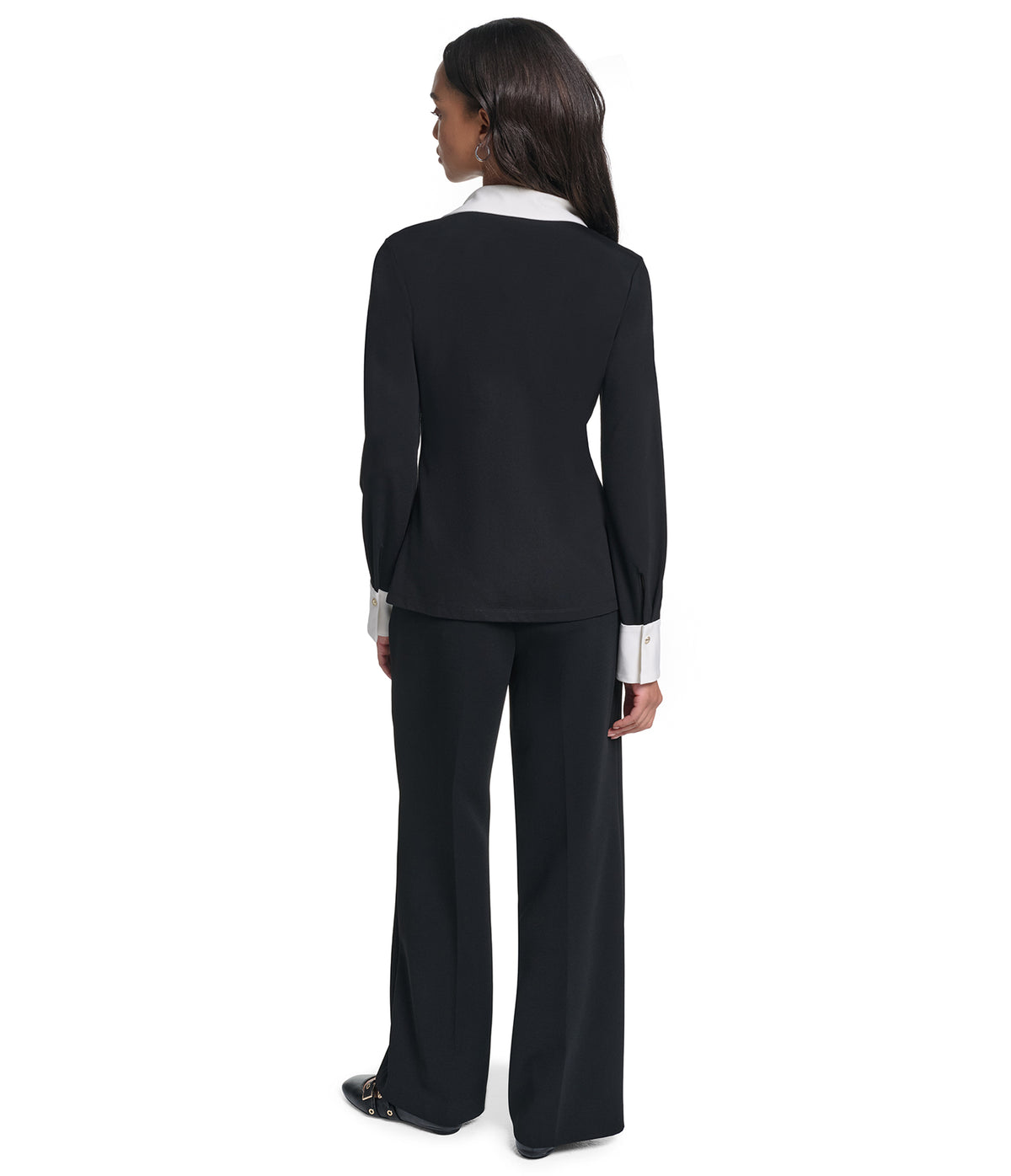 LONG SLEEVE CONTRAST KNIT TOP VIEW 5 LONG SLEEVE CONTRAST KNIT TOP VIEW 5