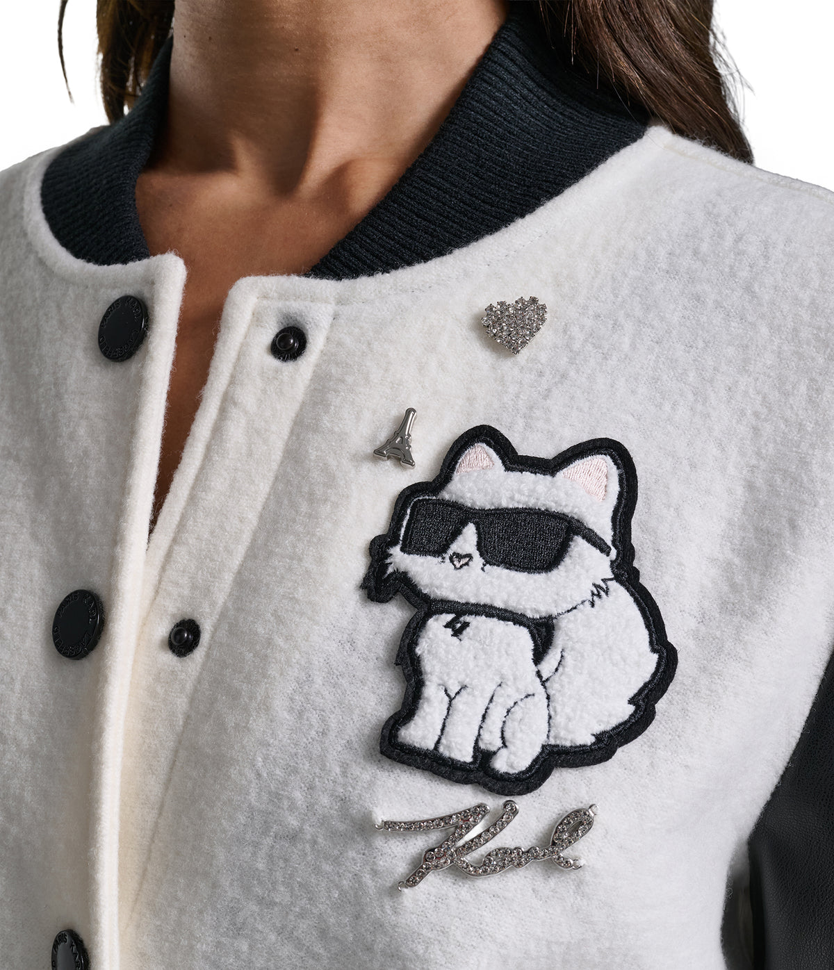BOMBER JACKET WITH CHOUPETTE PATCH VIEW 7 BOMBER JACKET WITH CHOUPETTE PATCH VIEW 7