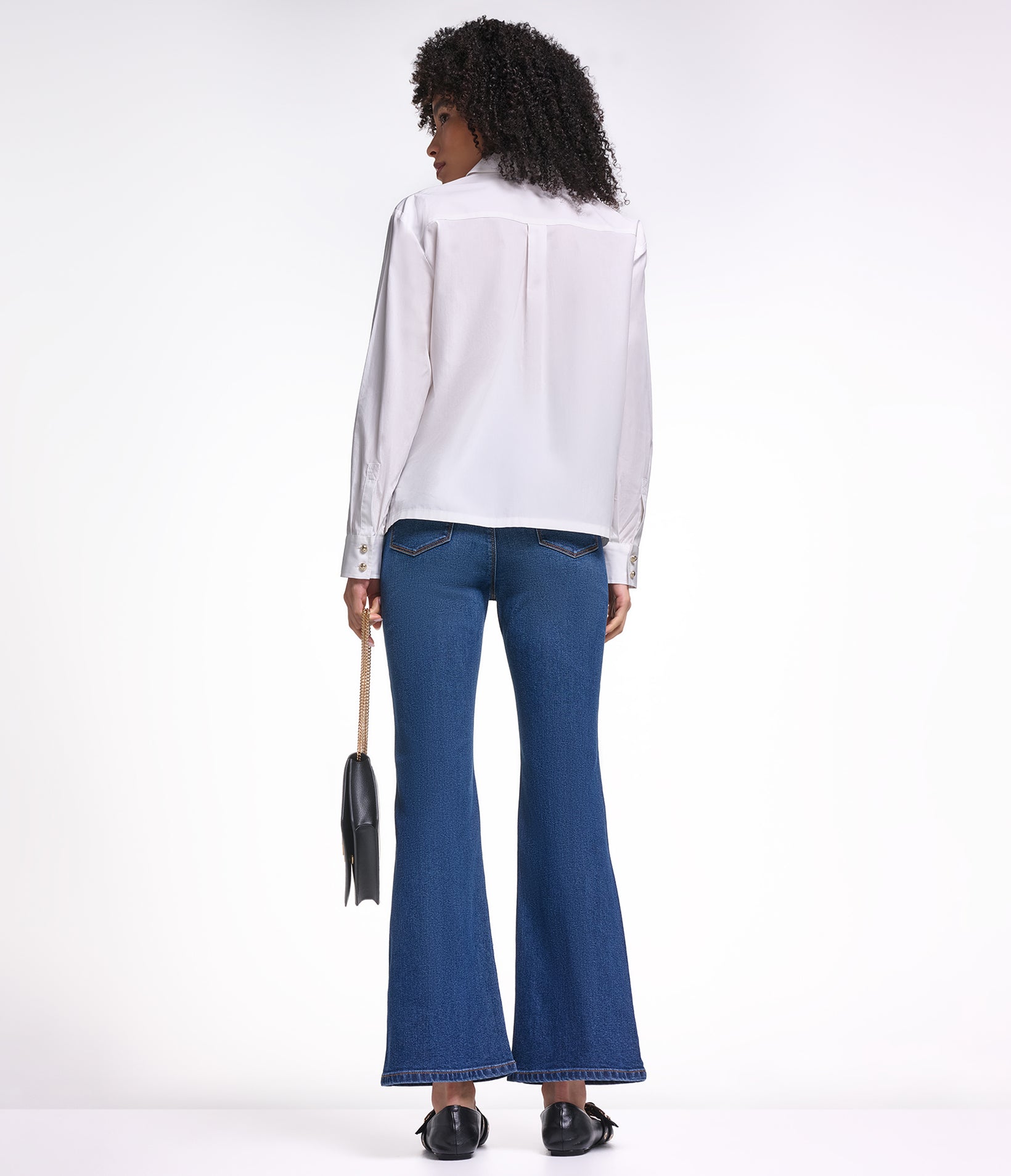 LONG SLEEVE FOIL PRINT POPLIN SHIRT VIEW 4 LONG SLEEVE FOIL PRINT POPLIN SHIRT VIEW 4