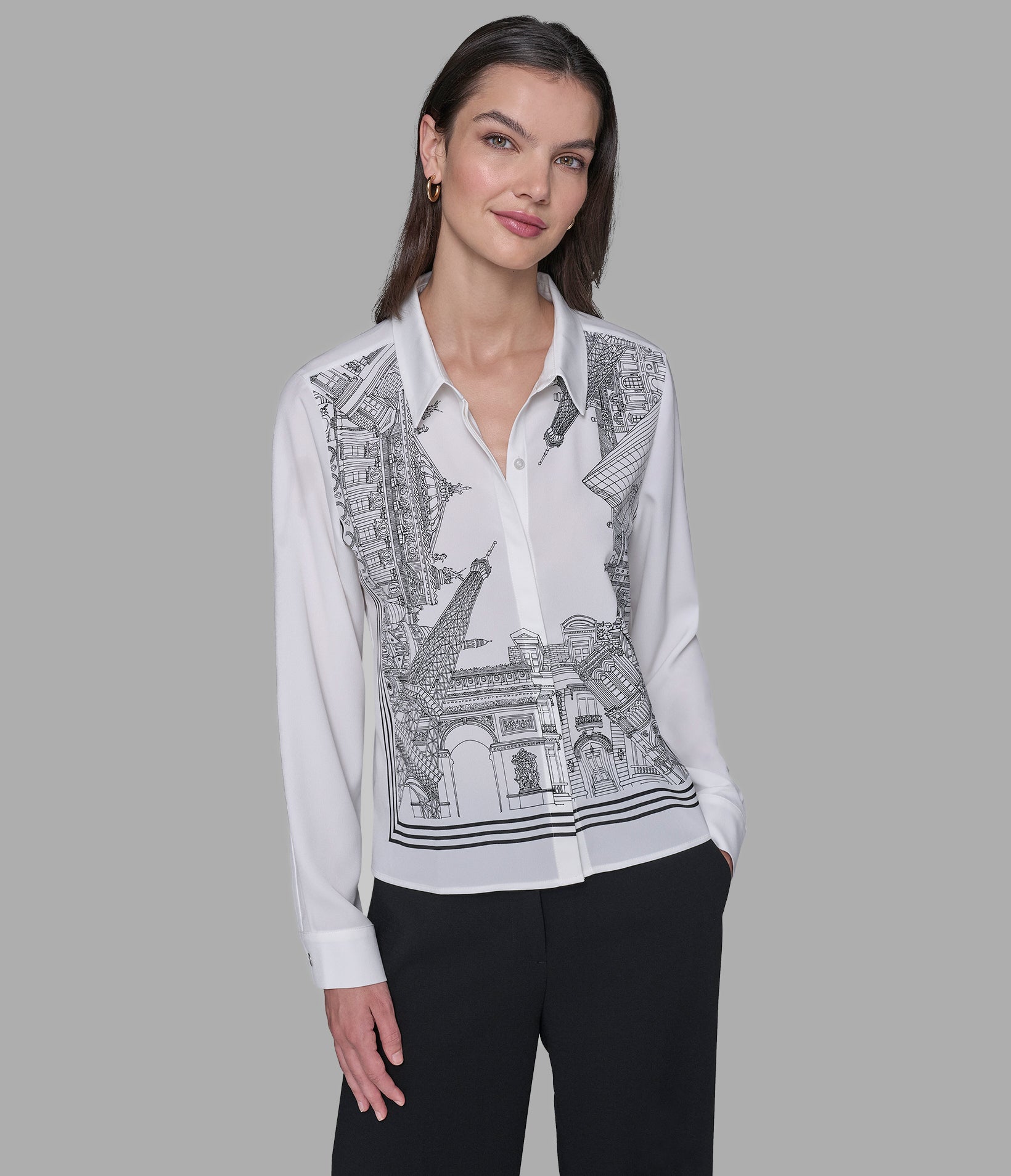 PARIS SCENE SOFT BLOUSE View 1 | Women's Tops & Sweaters PARIS SCENE SOFT BLOUSE View 1 | Women's Tops & Sweaters