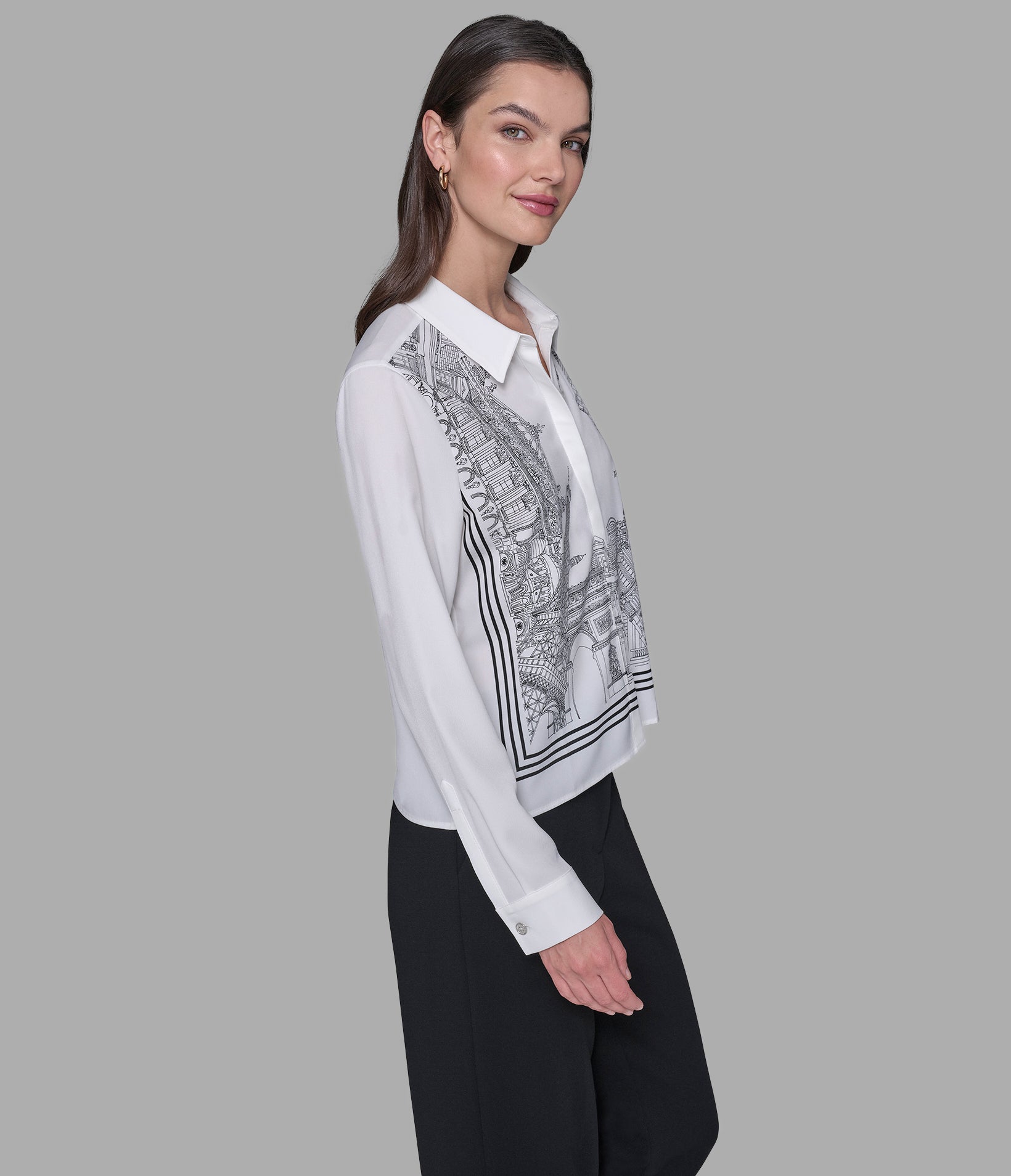 PARIS SCENE SOFT BLOUSE VIEW 3 | Women's Tops & Sweaters PARIS SCENE SOFT BLOUSE VIEW 3 | Women's Tops & Sweaters