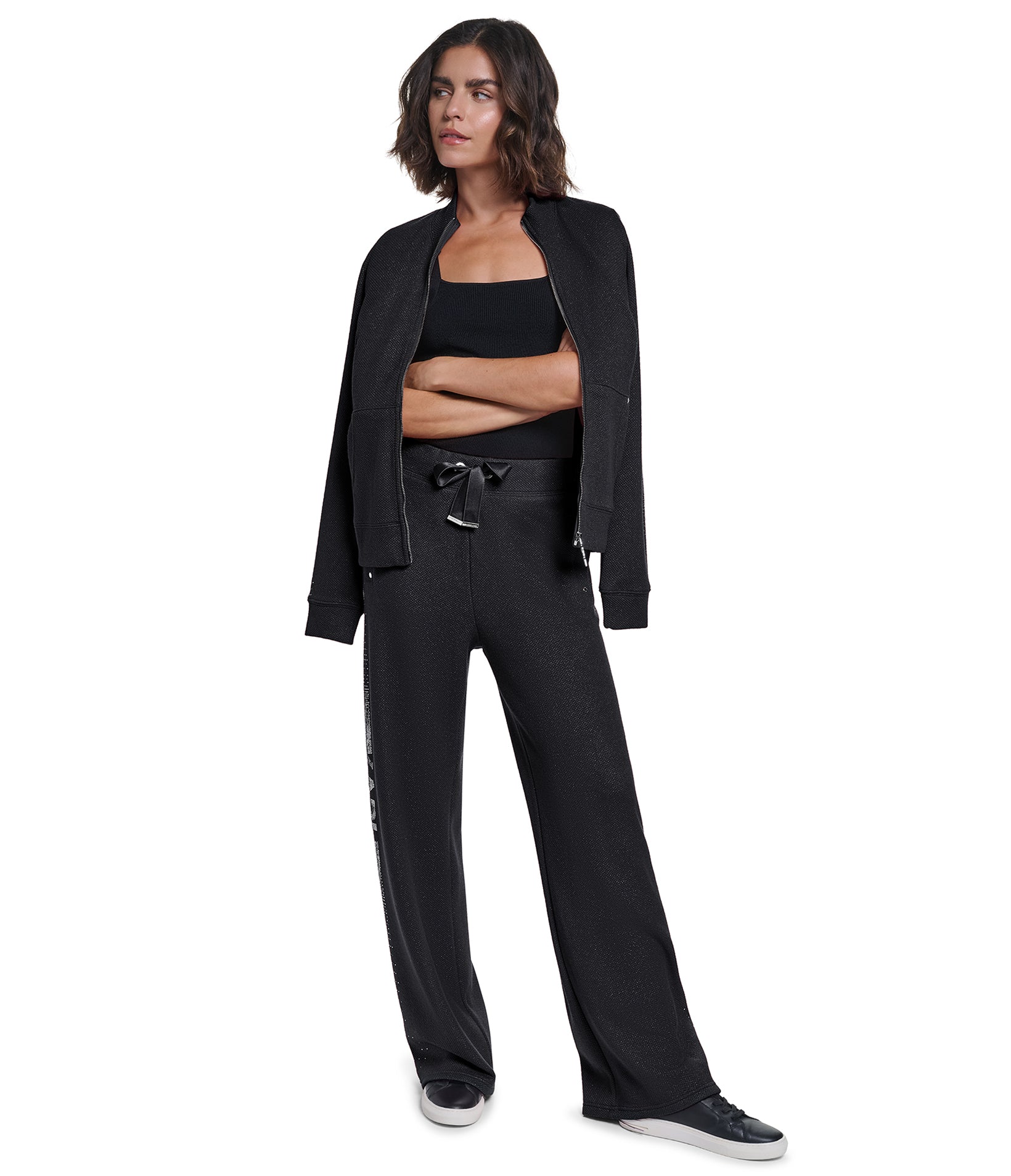 EMBELLISHED TRACK PANTS VIEW 4 EMBELLISHED TRACK PANTS VIEW 4