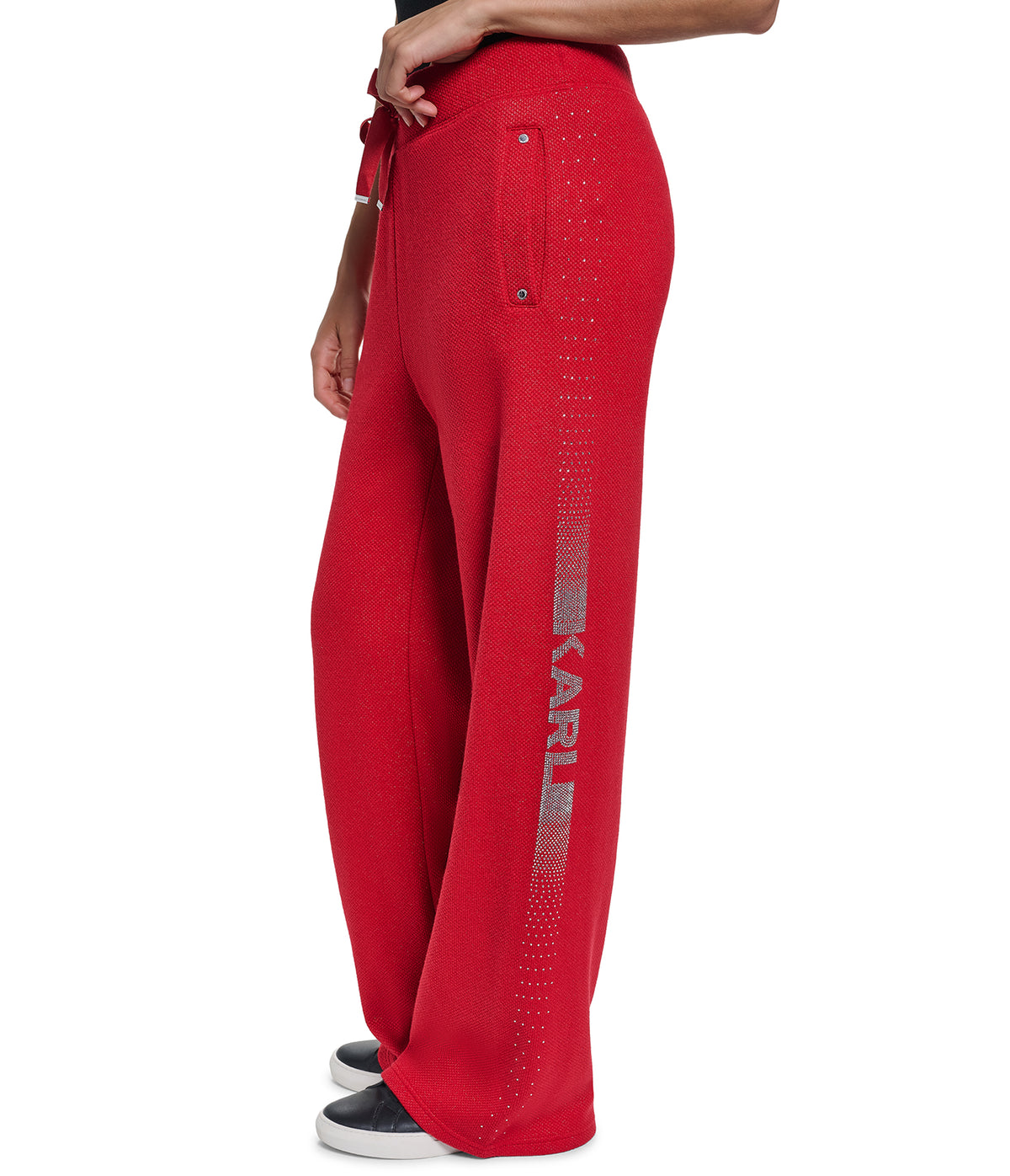 EMBELLISHED TACK PANTS VIEW 1 | New Women's Clothing EMBELLISHED TACK PANTS VIEW 1 | New Women's Clothing