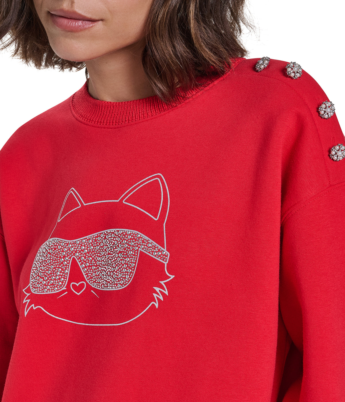 CHOUPETTE SWEATSHIRT WITH BUTTONS VIEW 7 CHOUPETTE SWEATSHIRT WITH BUTTONS VIEW 7