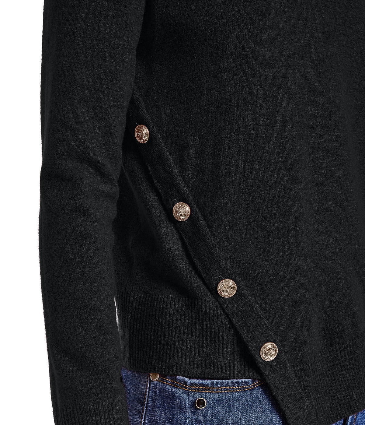 BUTTON DETAIL SWEATER VIEW 8 BUTTON DETAIL SWEATER VIEW 8