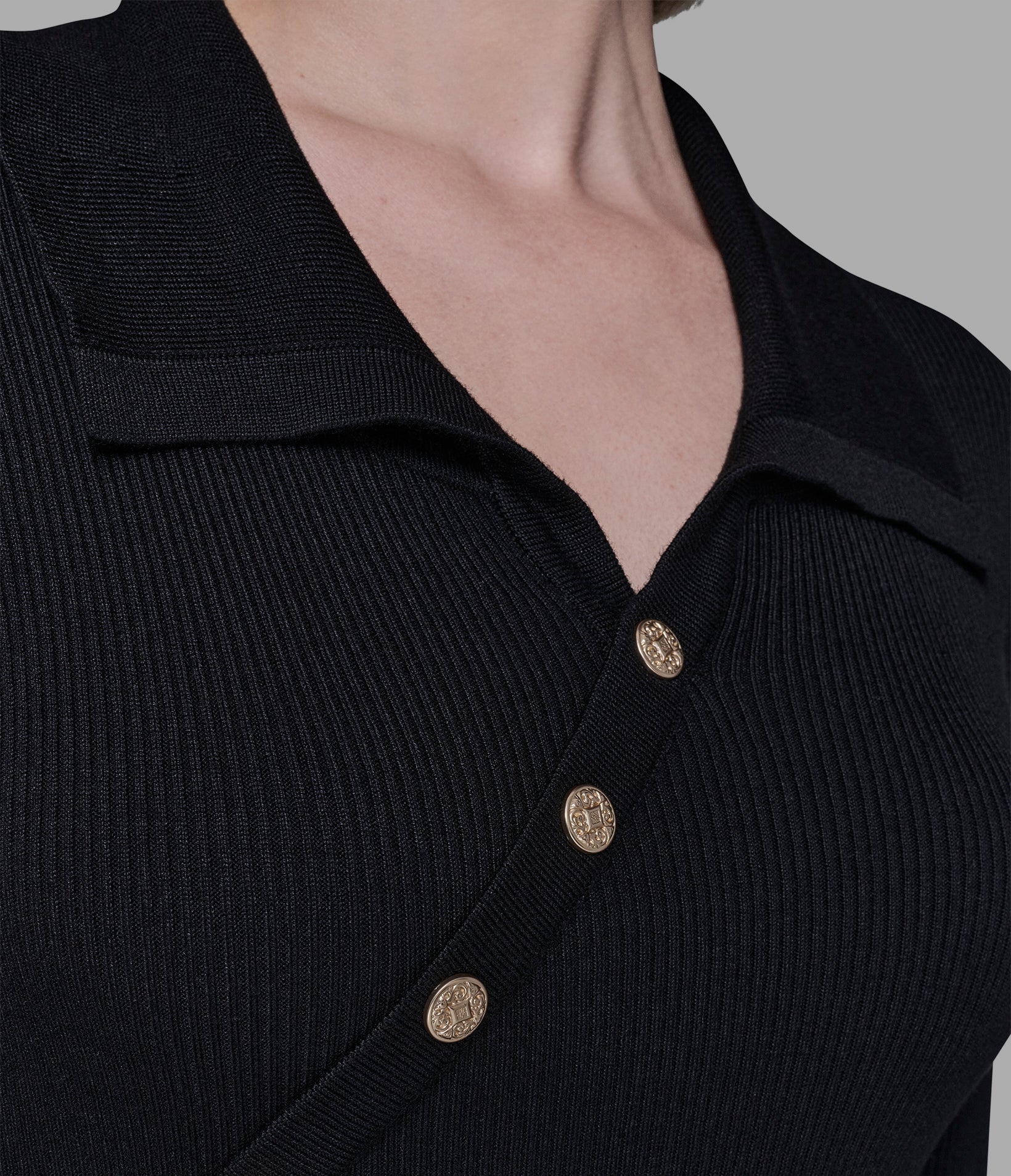 LONG SLEEVE POLO SWEATER DRESS VIEW 6 LONG SLEEVE POLO SWEATER DRESS VIEW 6