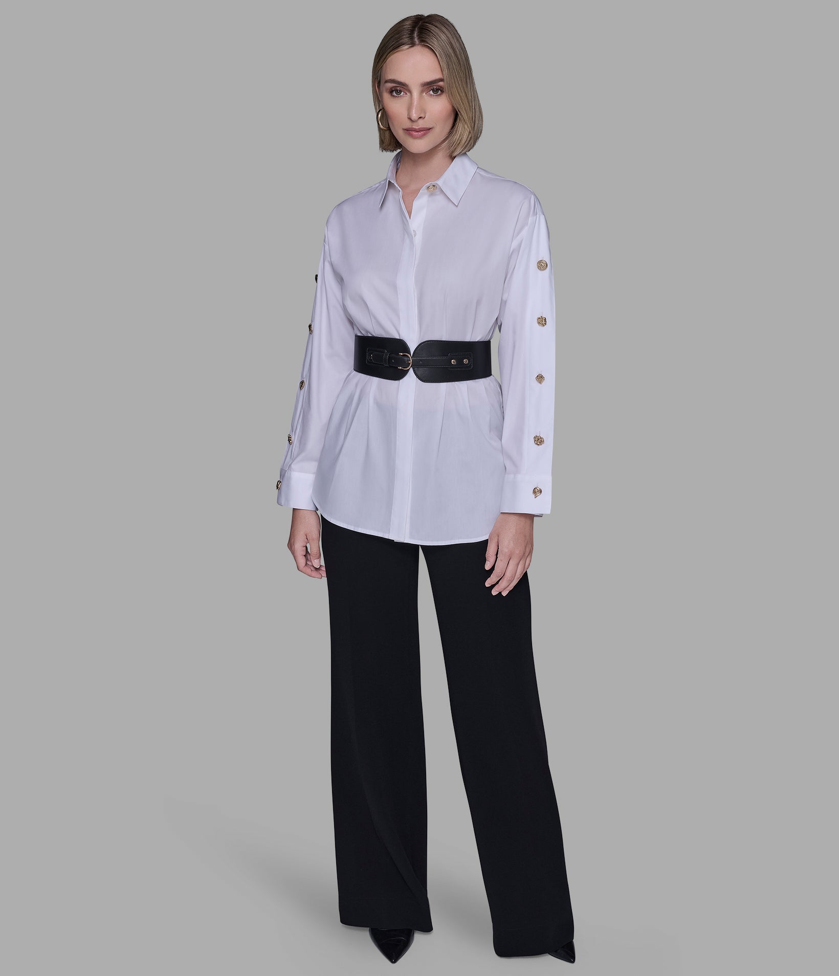 BELTED POPLIN SHIRT VIEW 3 | Women's Clothing Sale BELTED POPLIN SHIRT VIEW 3 | Women's Clothing Sale