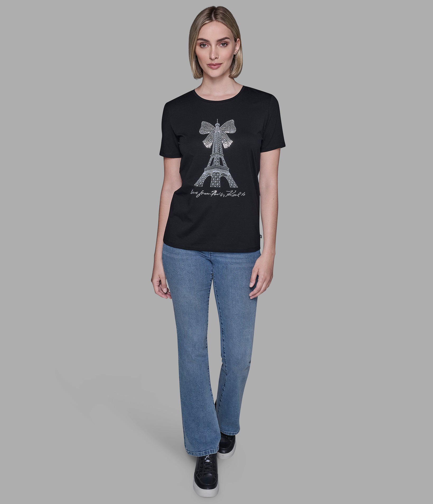 EIFFEL TOWER BOW TEE VIEW 3 EIFFEL TOWER BOW TEE VIEW 3