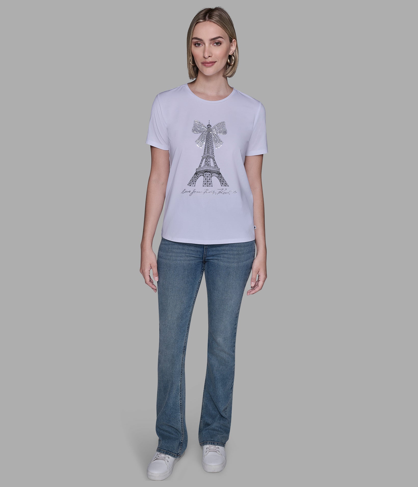 EIFFEL TOWER BOW TEE VIEW 3 EIFFEL TOWER BOW TEE VIEW 3