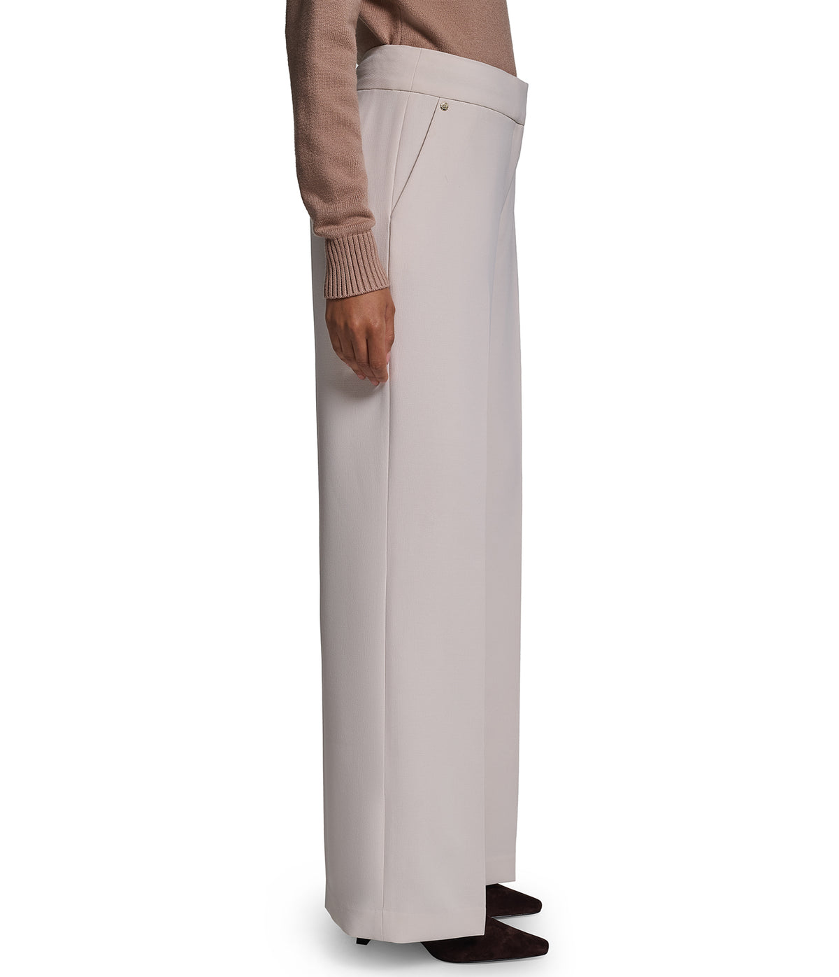 TEXTURED CREPE WIDE LEG PANT VIEW 4 TEXTURED CREPE WIDE LEG PANT VIEW 4