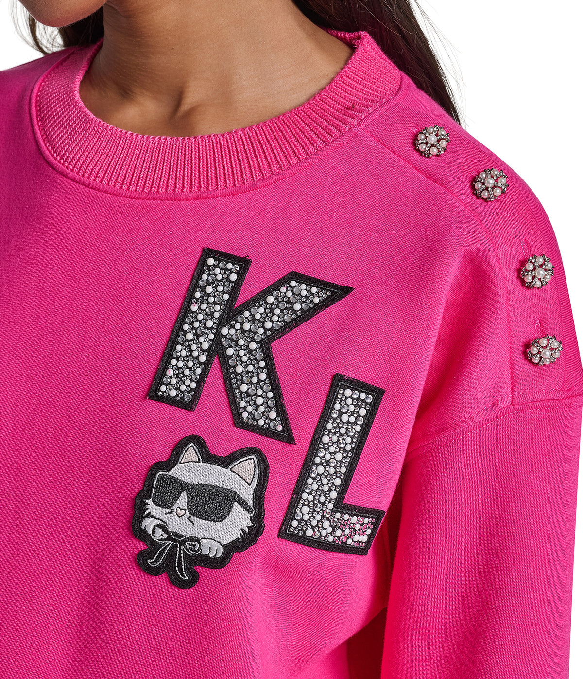 KL CHOUPETTE PATCH SWEATSHIRT VIEW 7 | WOMEN'S FALL COLLECTION KL CHOUPETTE PATCH SWEATSHIRT VIEW 7 | WOMEN'S FALL COLLECTION