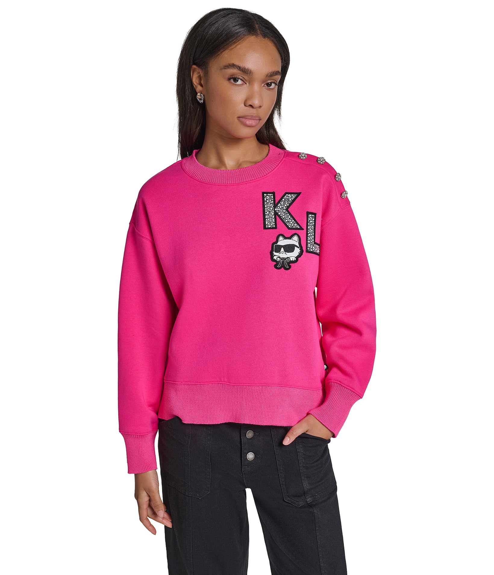CHOUPETTE PATCH SWEATSHIRT VIEW 2 CHOUPETTE PATCH SWEATSHIRT VIEW 2