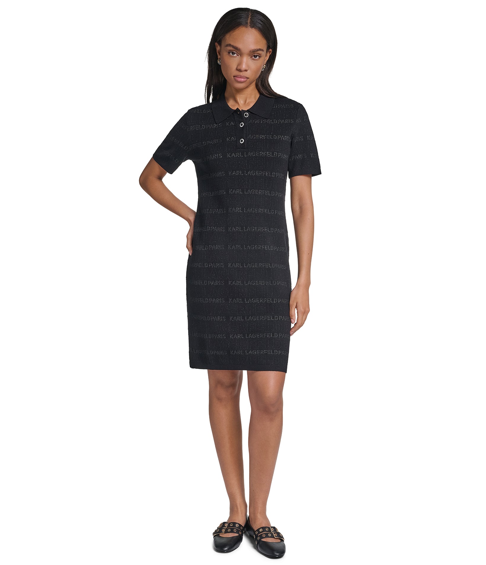 TONAL LOGO POLO DRESS VIEW 5 TONAL LOGO POLO DRESS VIEW 5