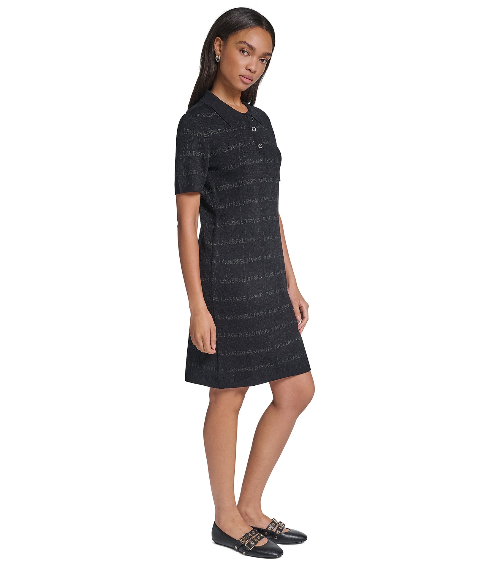 TONAL LOGO POLO DRESS VIEW 3 TONAL LOGO POLO DRESS VIEW 3