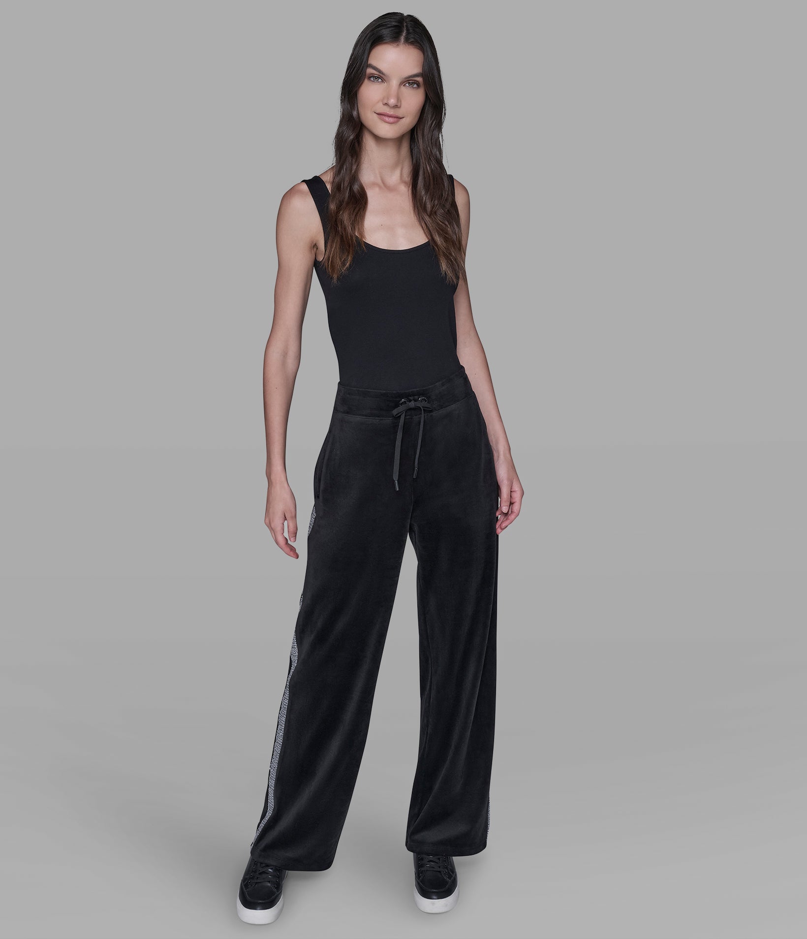 CO-ORD VELOUR RHINESTONE JOGGER VIEW 4 | Women's Sale CO-ORD VELOUR RHINESTONE JOGGER VIEW 4 | Women's Sale
