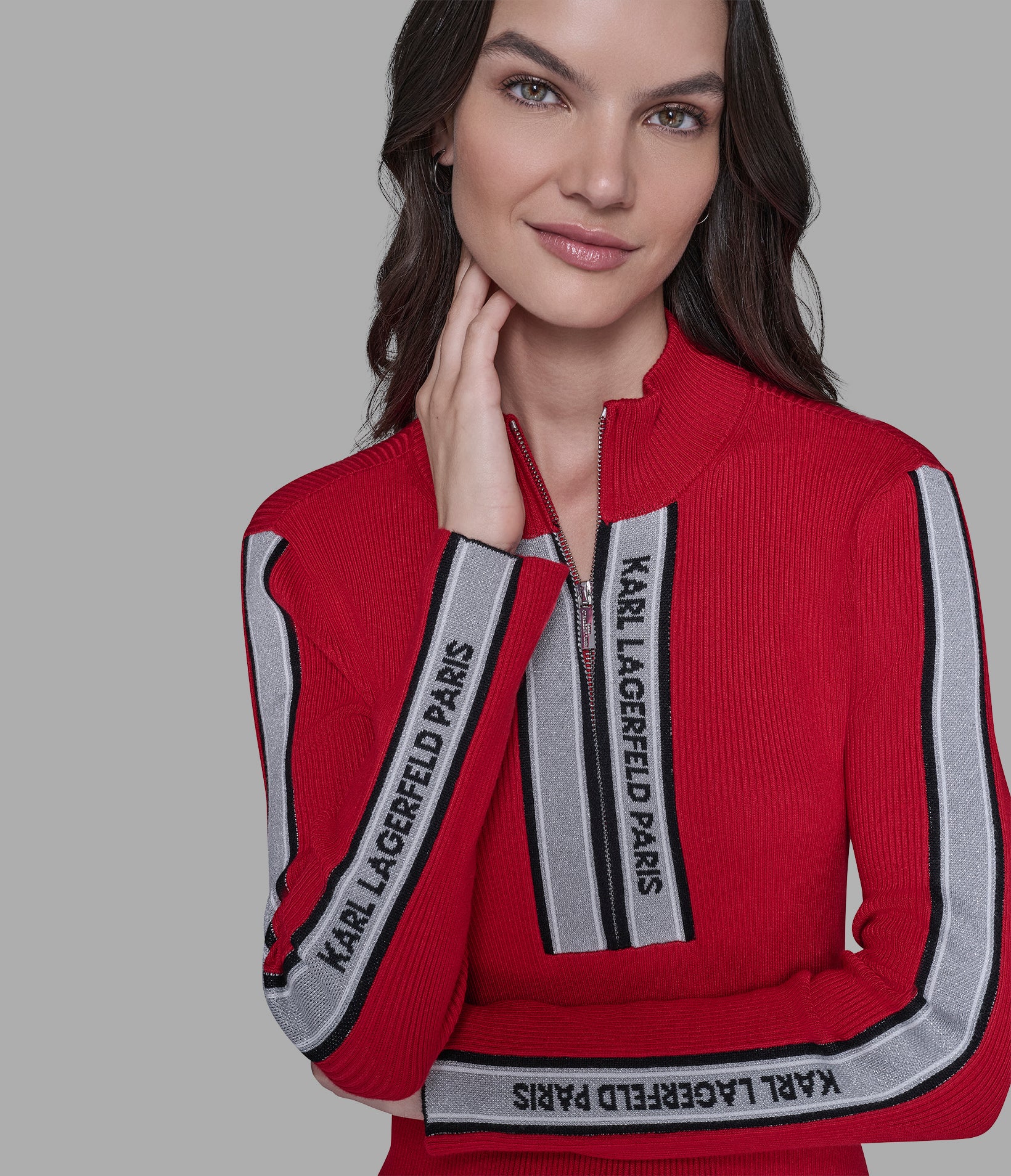 LOGO 3/4 ZIP SWEATER VIEW 5 LOGO 3/4 ZIP SWEATER VIEW 5