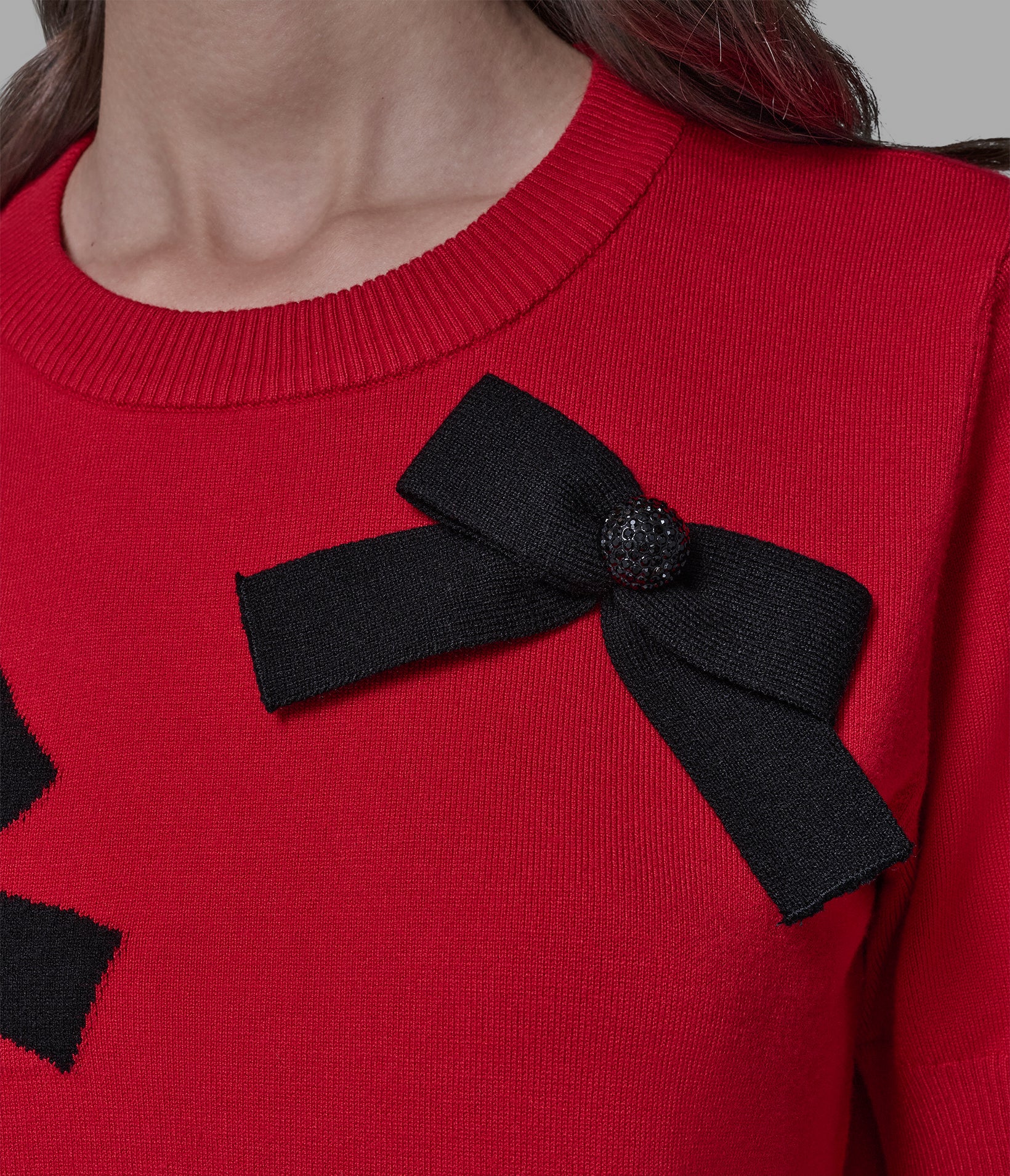 SHORT SLEEVE 3D BOWS SWEATER VIEW 6 | Women's Clothing SHORT SLEEVE 3D BOWS SWEATER VIEW 6 | Women's Clothing