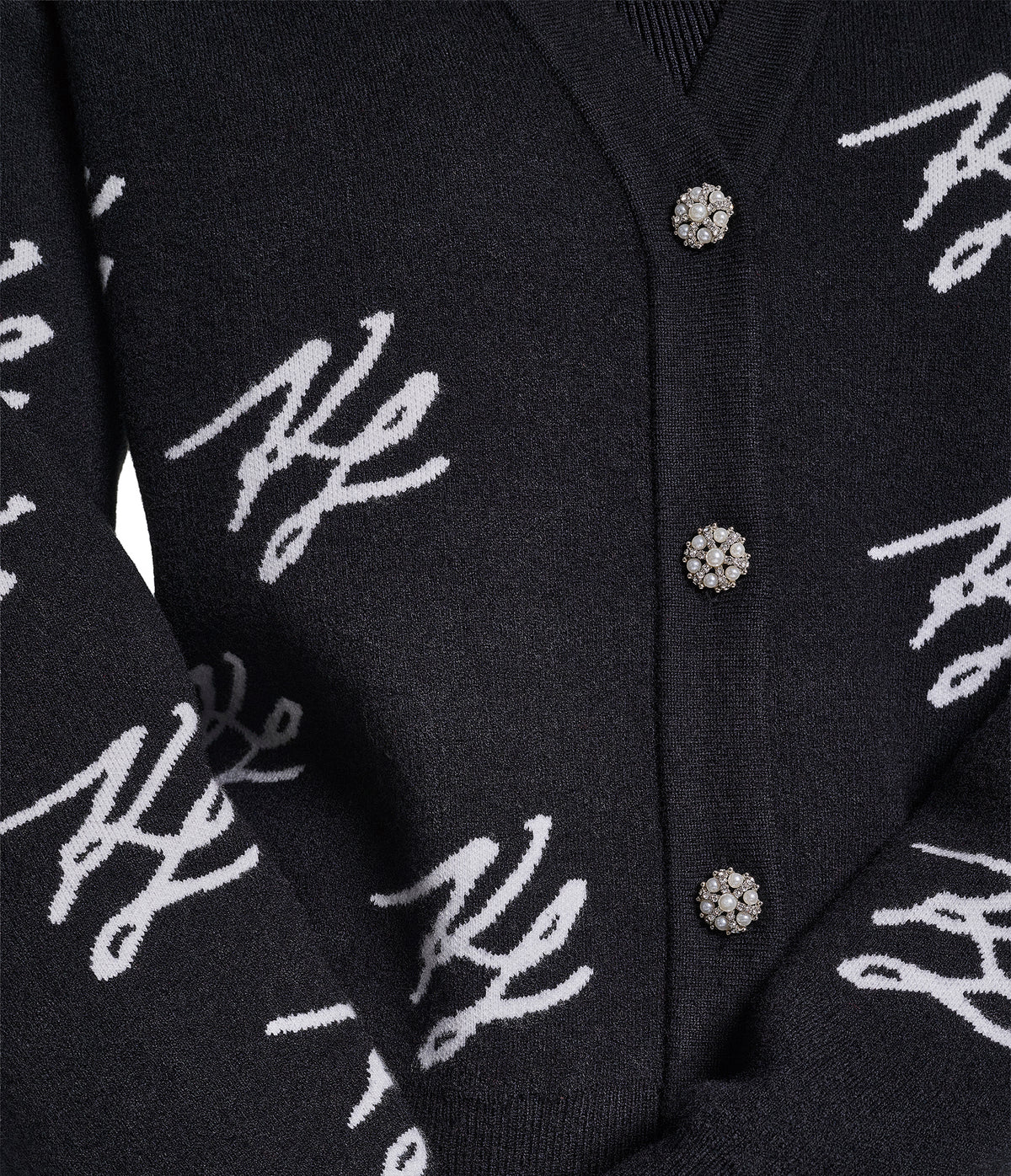 KL SCRIPTED LOGO PRINT CARDIGAN VIEW 8 KL SCRIPTED LOGO PRINT CARDIGAN VIEW 8
