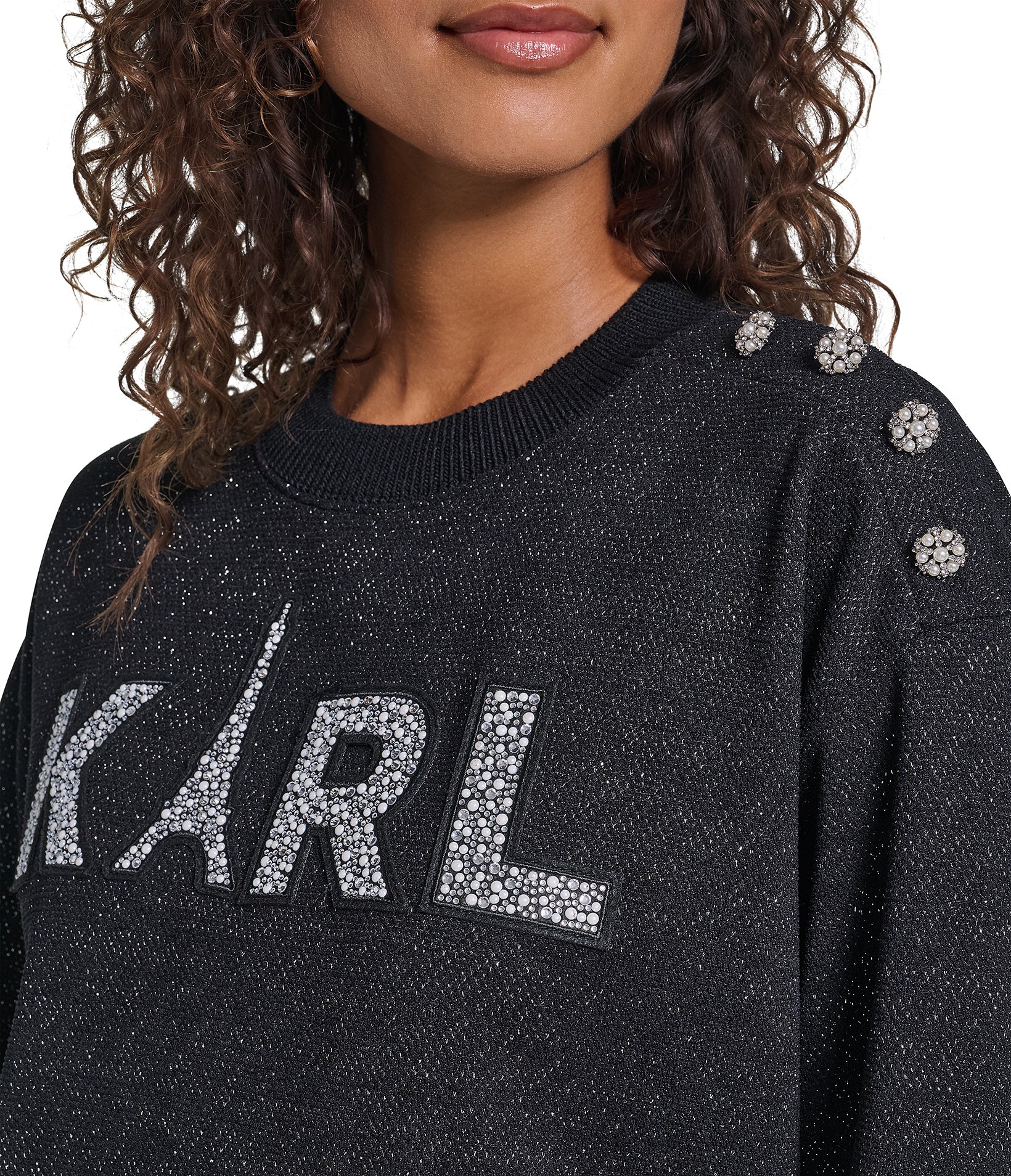 KARL LOGO SWEATSHIRT WITH BUTTONS VIEW 7 KARL LOGO SWEATSHIRT WITH BUTTONS VIEW 7