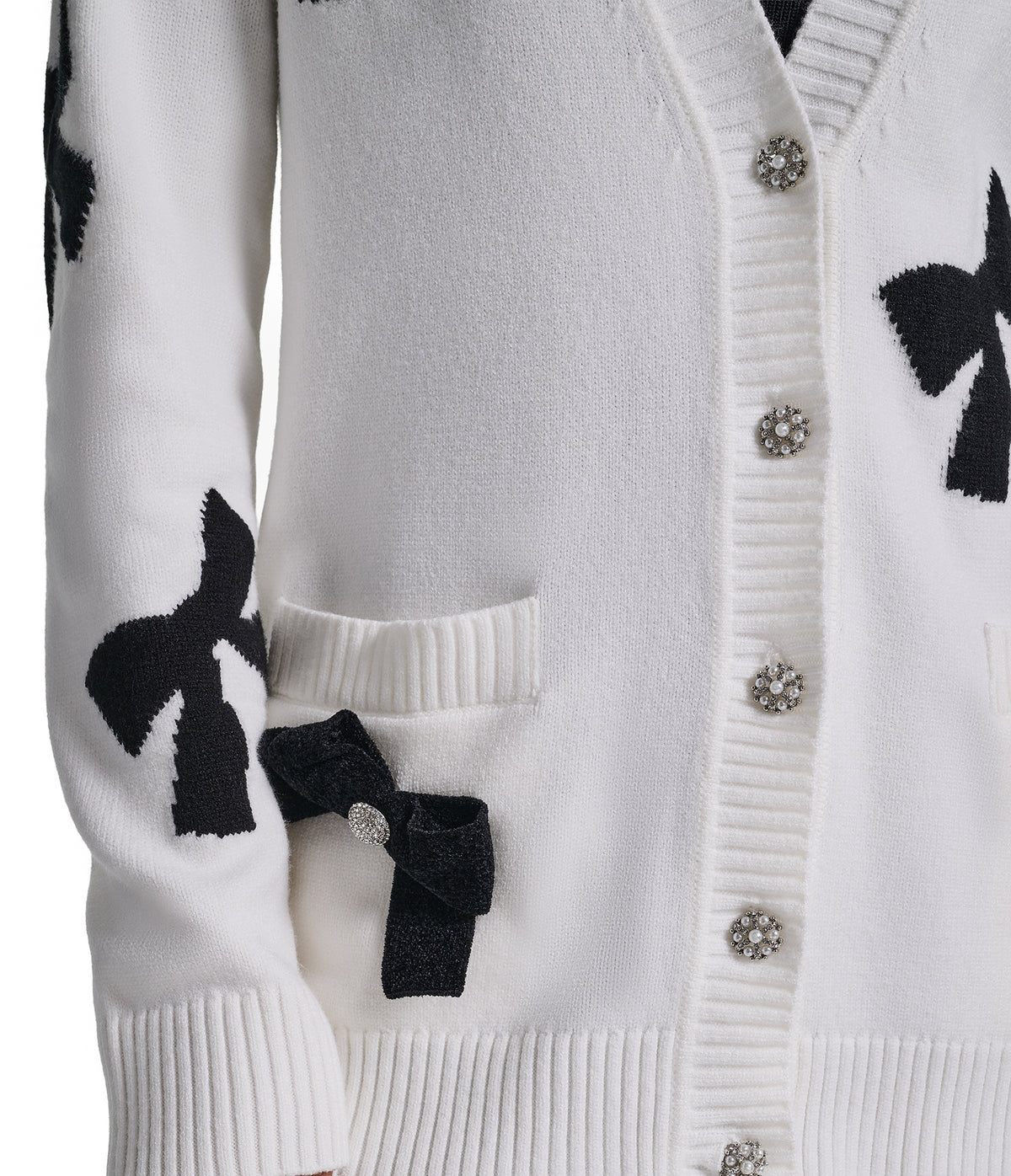 3D BOW SWEATER CARDIGAN VIEW 5 3D BOW SWEATER CARDIGAN VIEW 5