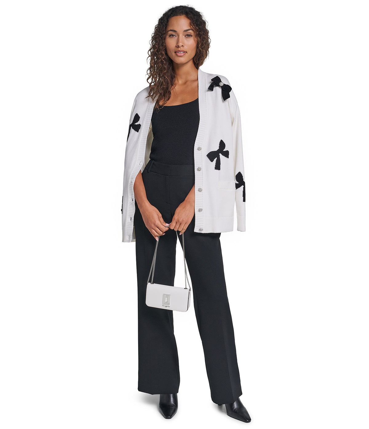 3D BOW SWEATER CARDIGAN VIEW 7 3D BOW SWEATER CARDIGAN VIEW 7