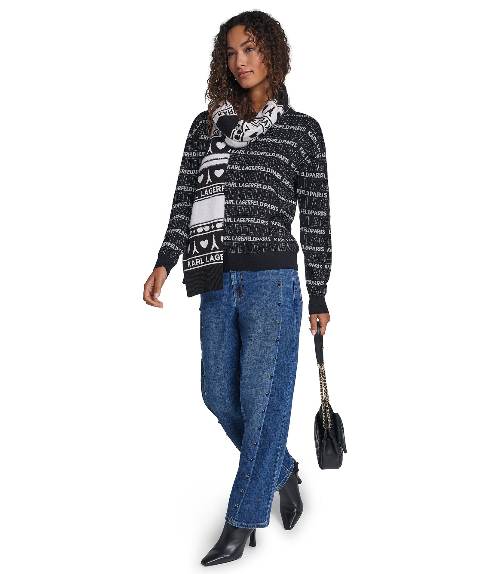 LONG SLEEVE LOGO PRINT SWEATER VIEW 5 LONG SLEEVE LOGO PRINT SWEATER VIEW 5