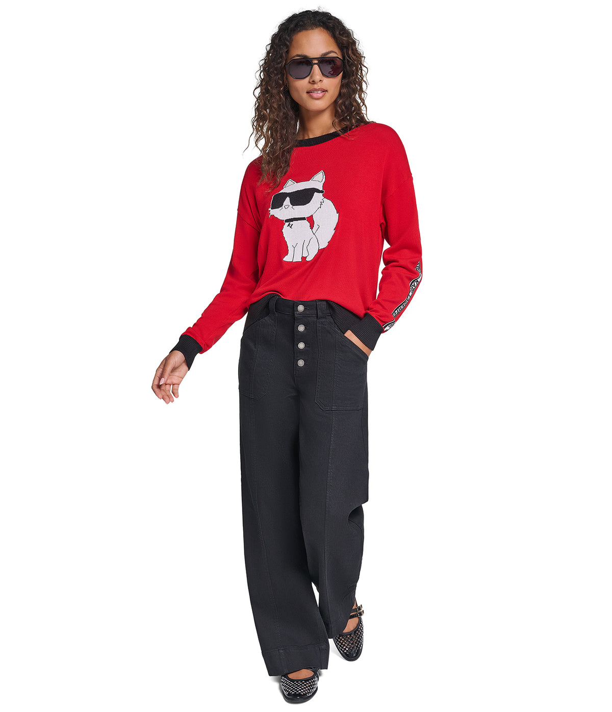 CHOUPETTE TAPE LOGO SWEATER VIEW 4 | New Women's Clothing CHOUPETTE TAPE LOGO SWEATER VIEW 4 | New Women's Clothing