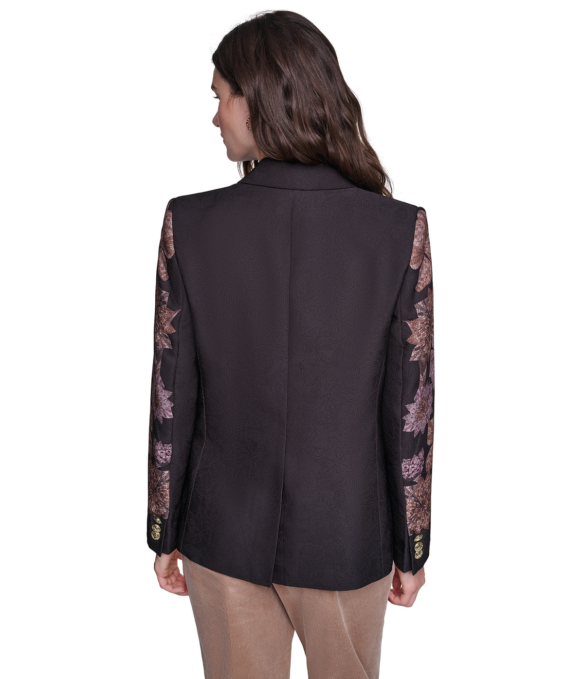 FLORAL PRINT BLAZER VIEW 3 FLORAL PRINT BLAZER VIEW 3